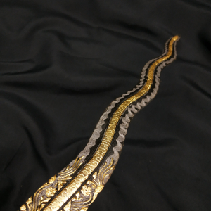 Keris Bugis Naga Raja Kinatah Emas