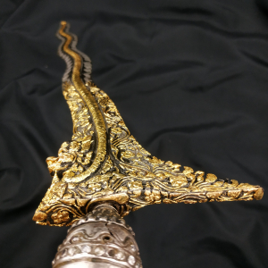 Keris Bugis Naga Raja Kinatah Emas