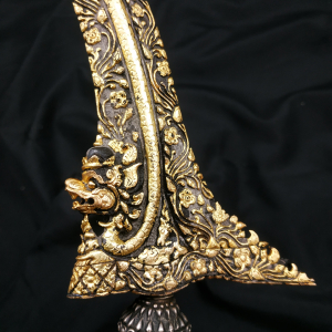 Keris Bugis Naga Raja Kinatah Emas