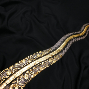 Keris Bugis Naga Raja Kinatah Emas