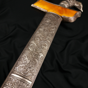Keris Bugis Naga Raja Kinatah Emas