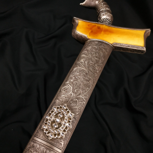 Keris Bugis Naga Raja Kinatah Emas