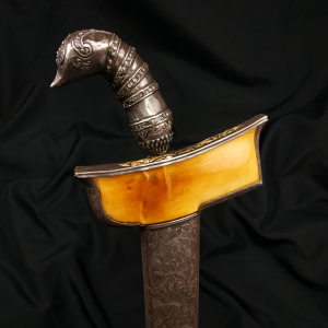 Keris Bugis Naga Raja Kinatah Emas