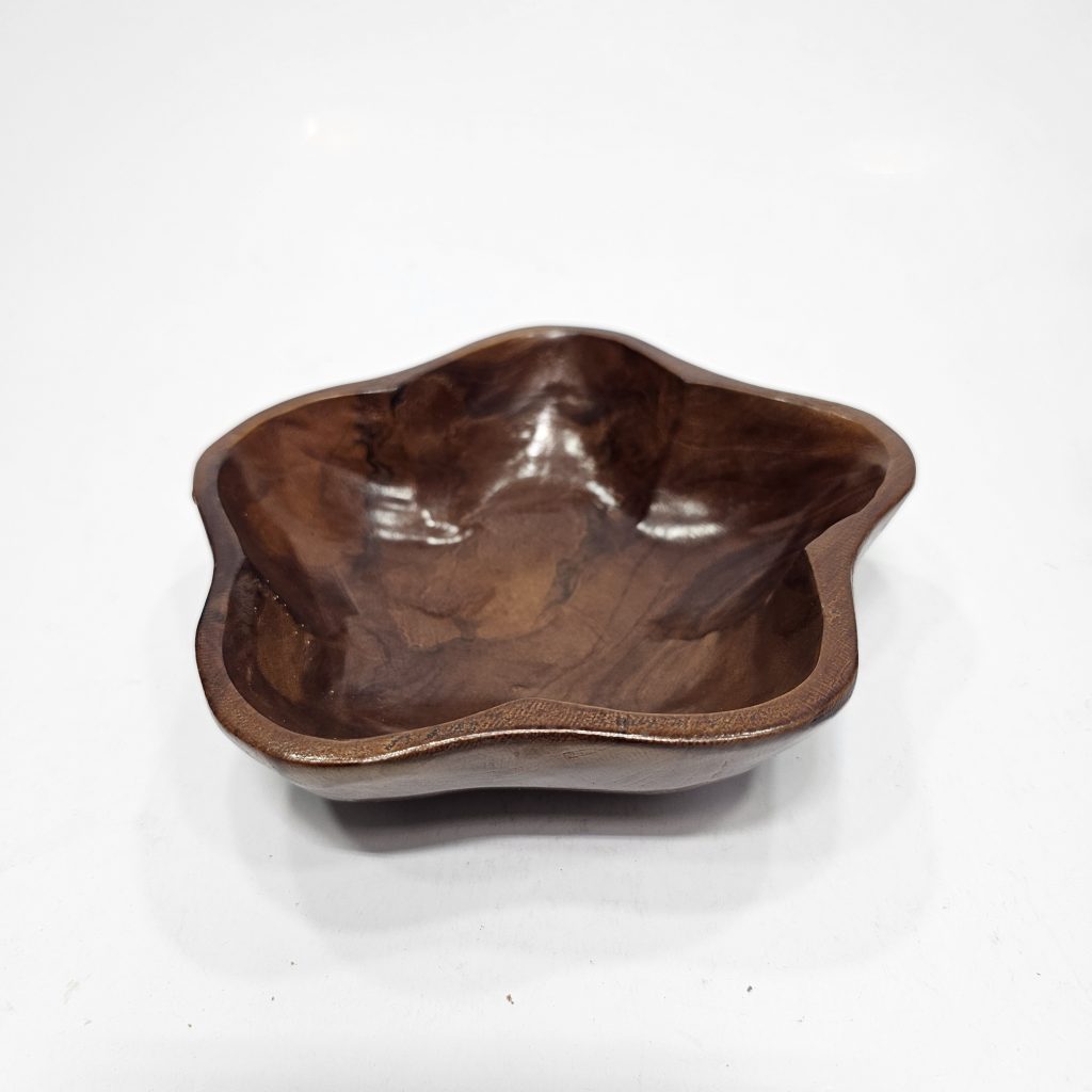 Tempat Cemilan Motif Bintang Kayu Jati