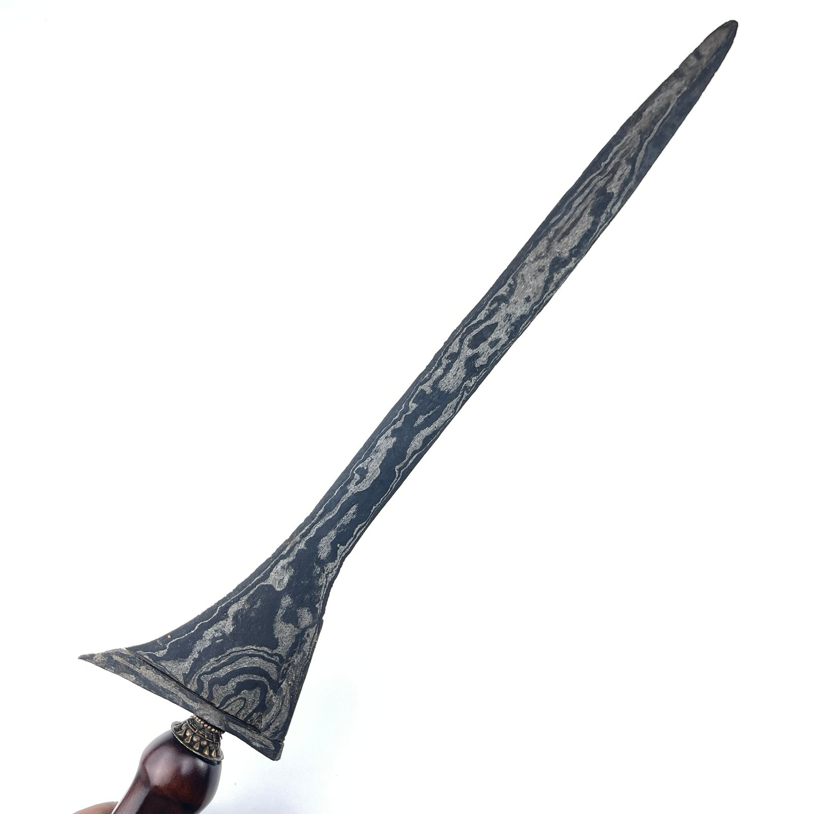 Keris Kebo Lajer Dwi Pamor Batu Lapak Kulit Semangka Sepuh