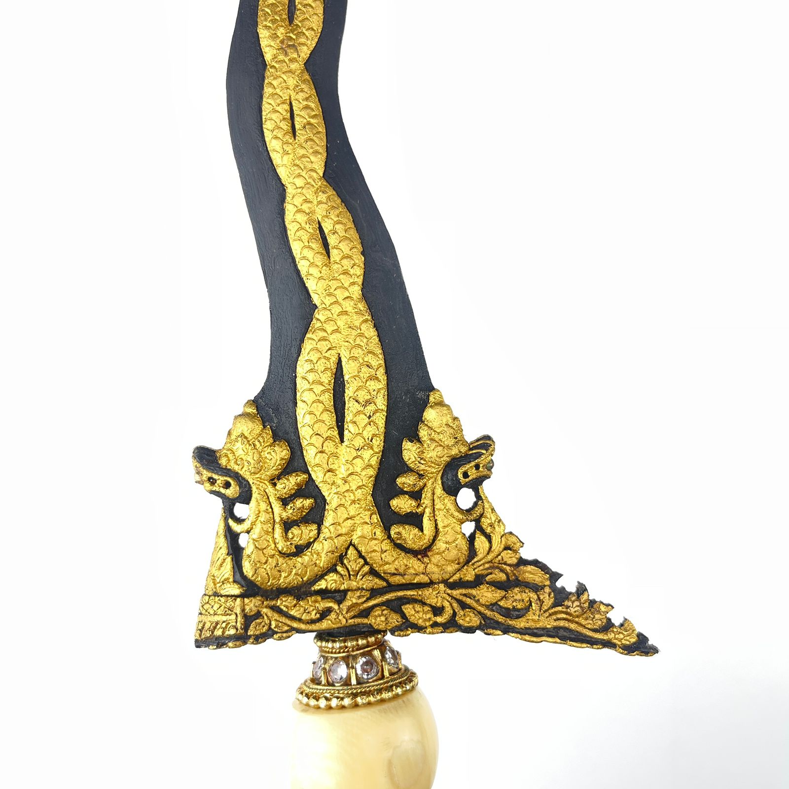Keris Naga Temanten Tinatah Emas Tangguh Cirebon Sepuh