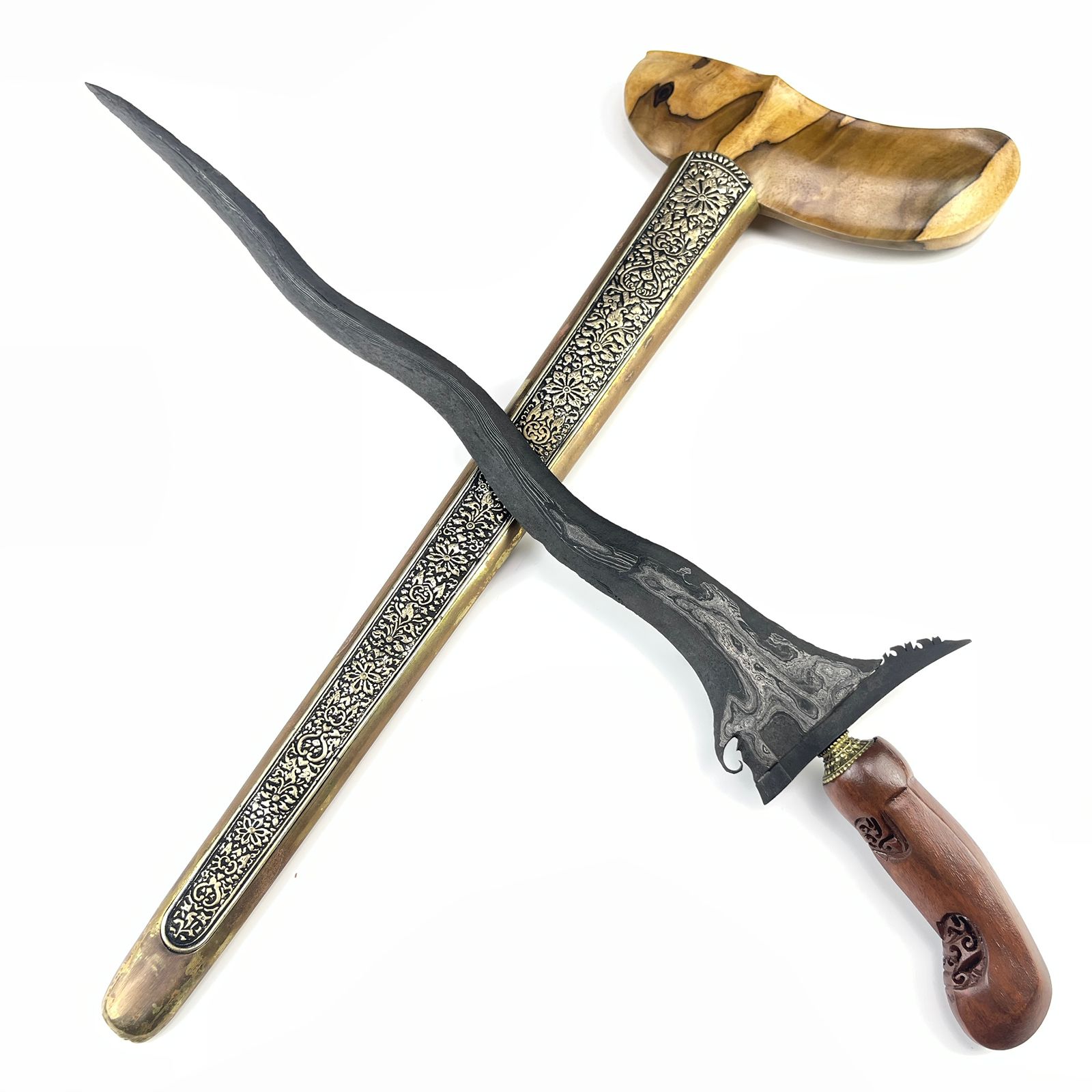 Keris Pandawa Lare Pamor Pancuran Mas Tangguh Demak Sepuh