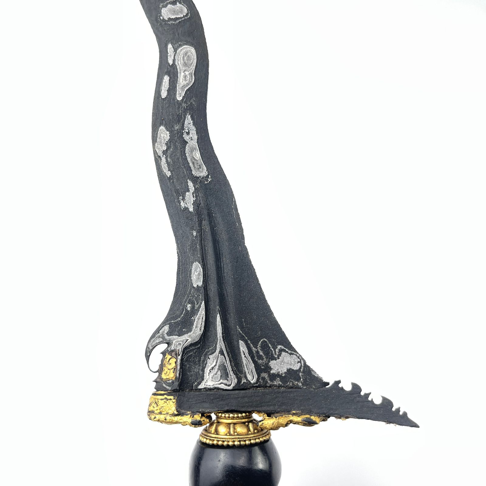 Keris Sabuk Inten Luk 11 Tinatah Emas Panji Wilis Gajah Singa