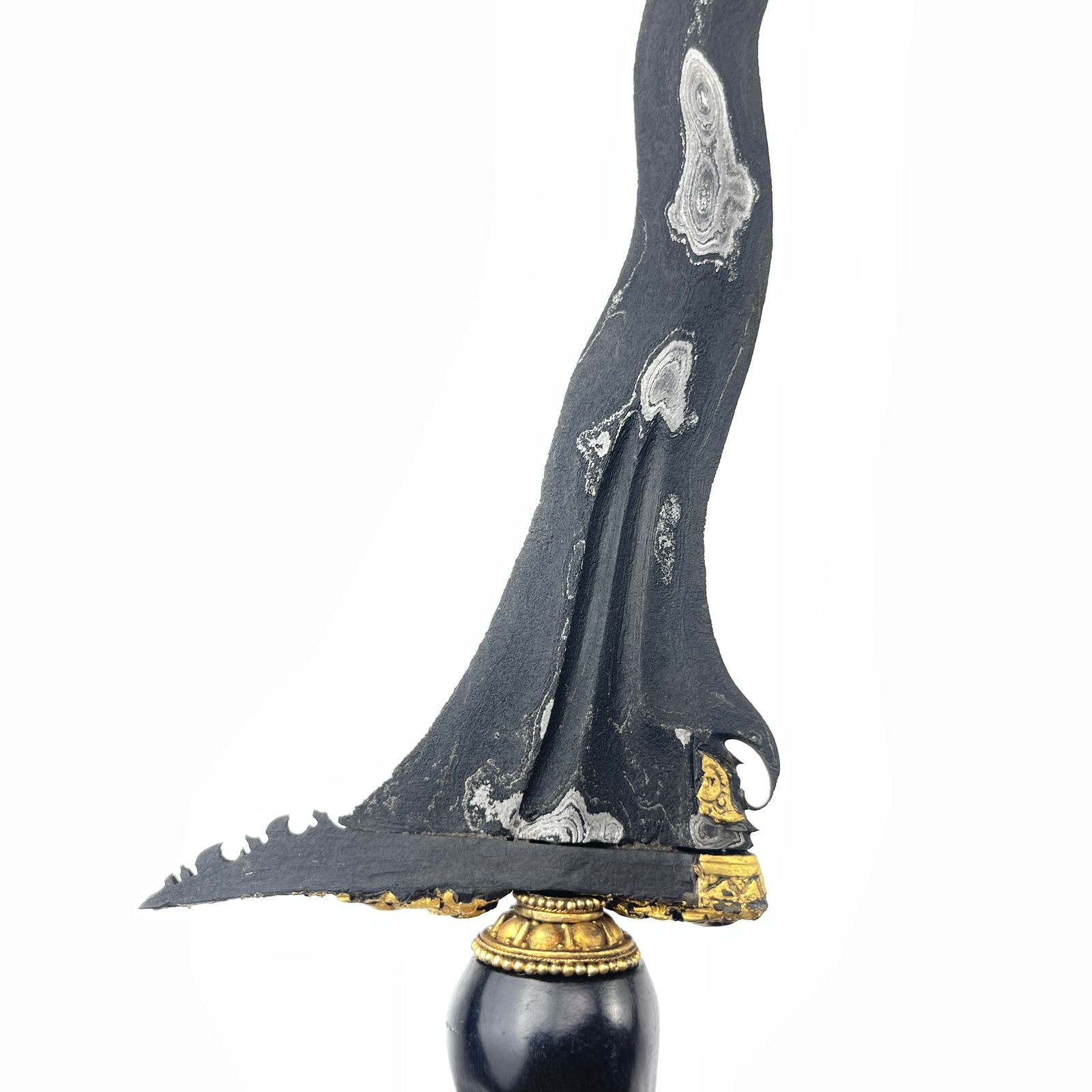 Keris Sabuk Inten Luk 11 Tinatah Emas Panji Wilis Gajah Singa