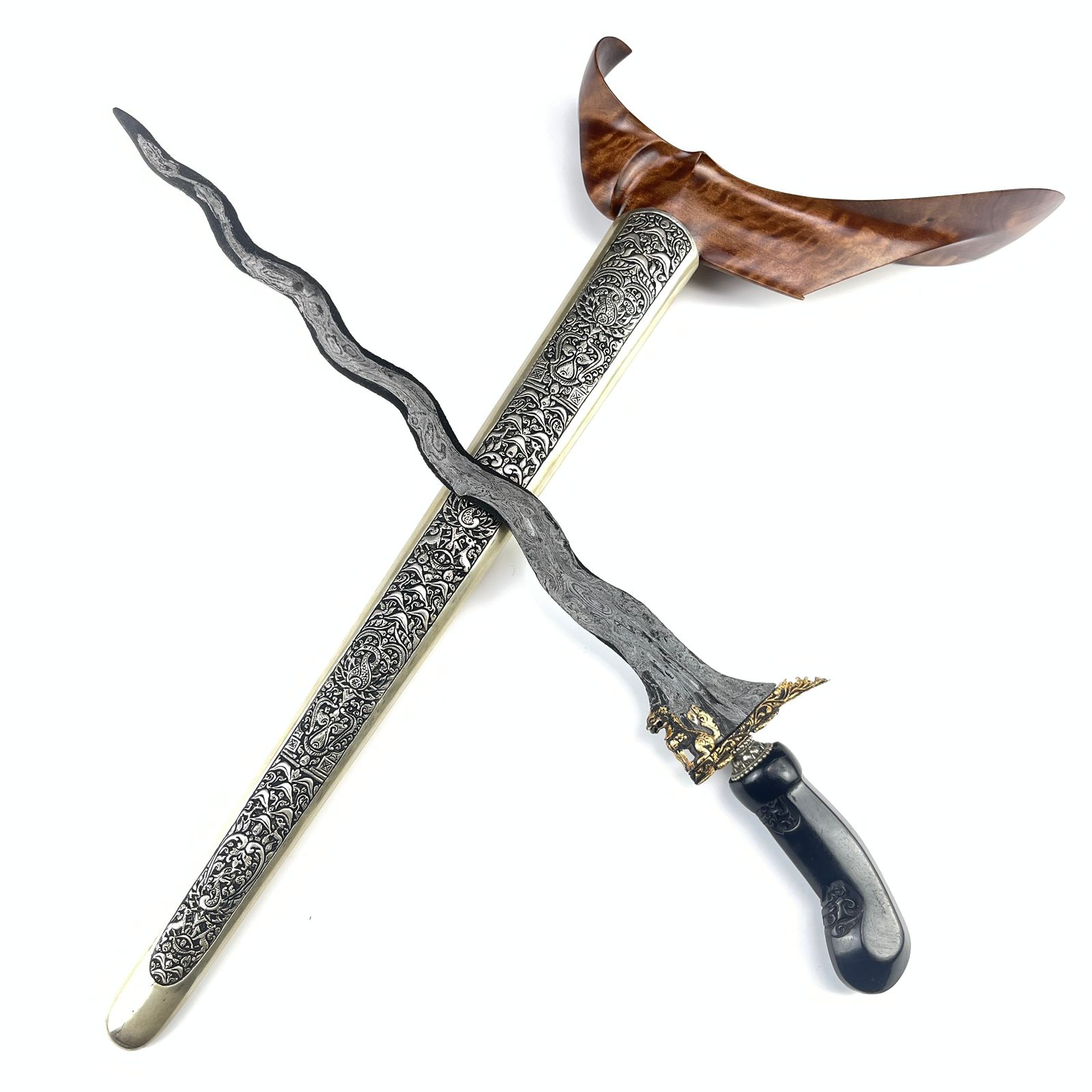 Keris Singa Barong Luk 11 Tinatah Emas Mataram Sultan Agung