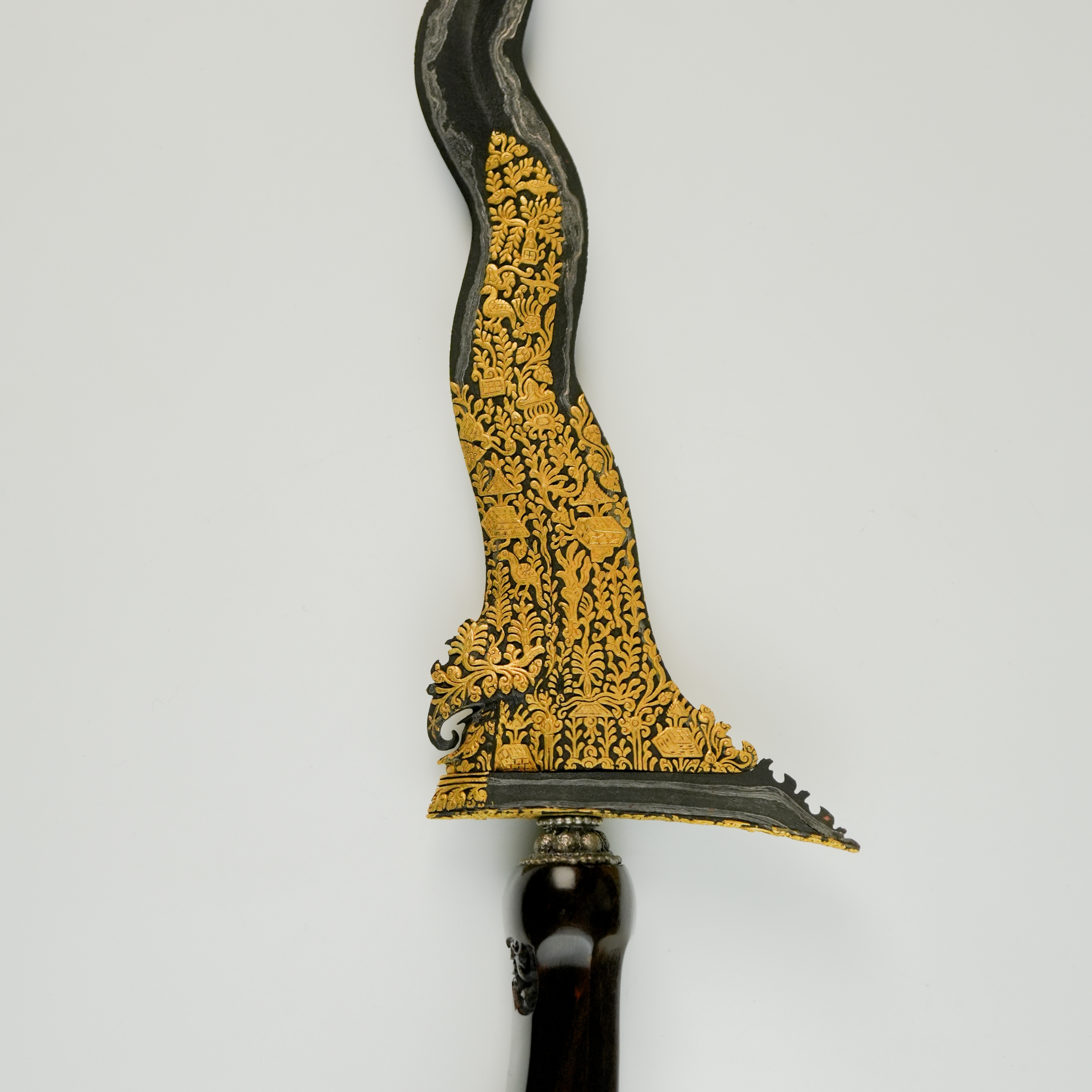 Keris Karacan Luk 11 Kinatah Emas