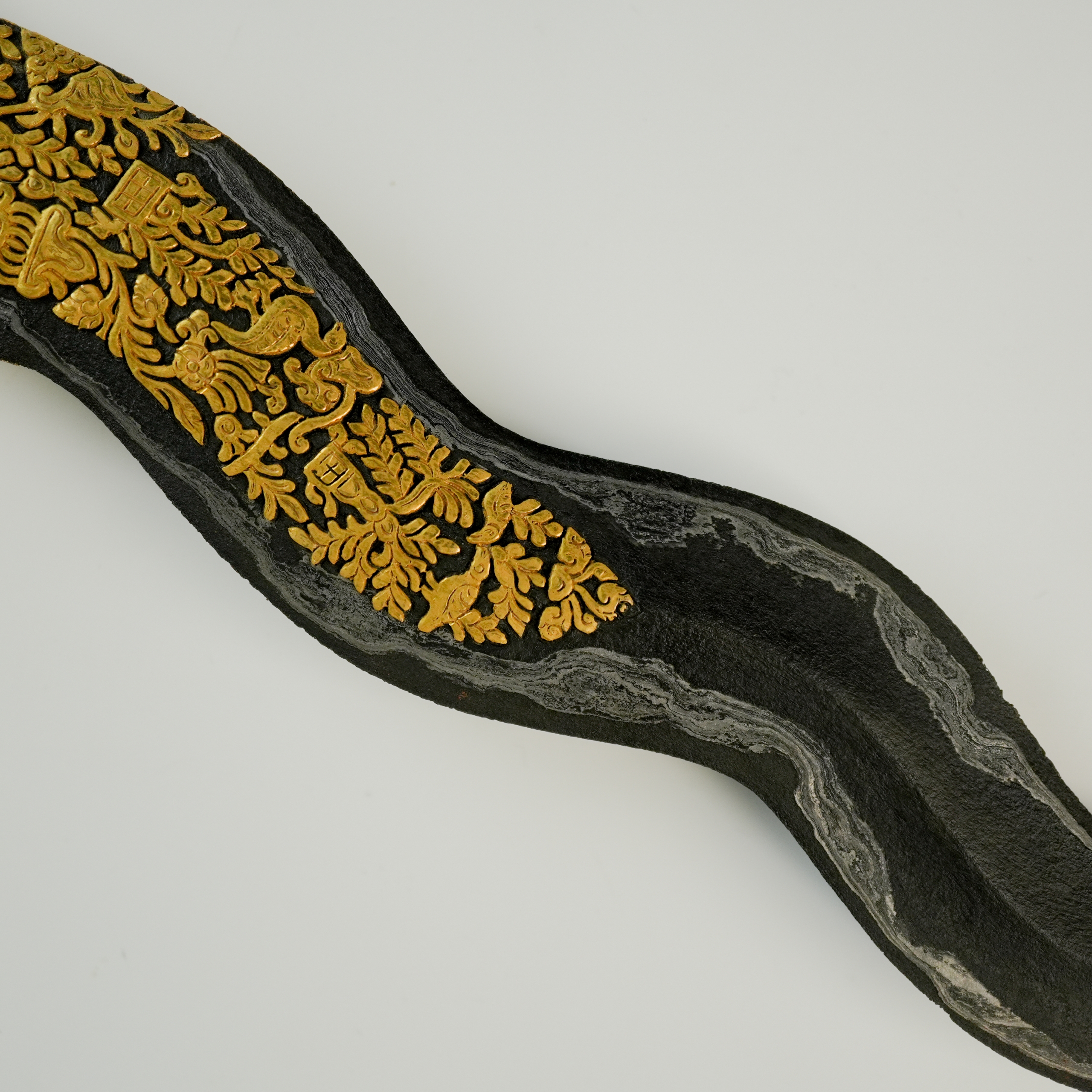 Keris Karacan Luk 11 Kinatah Emas