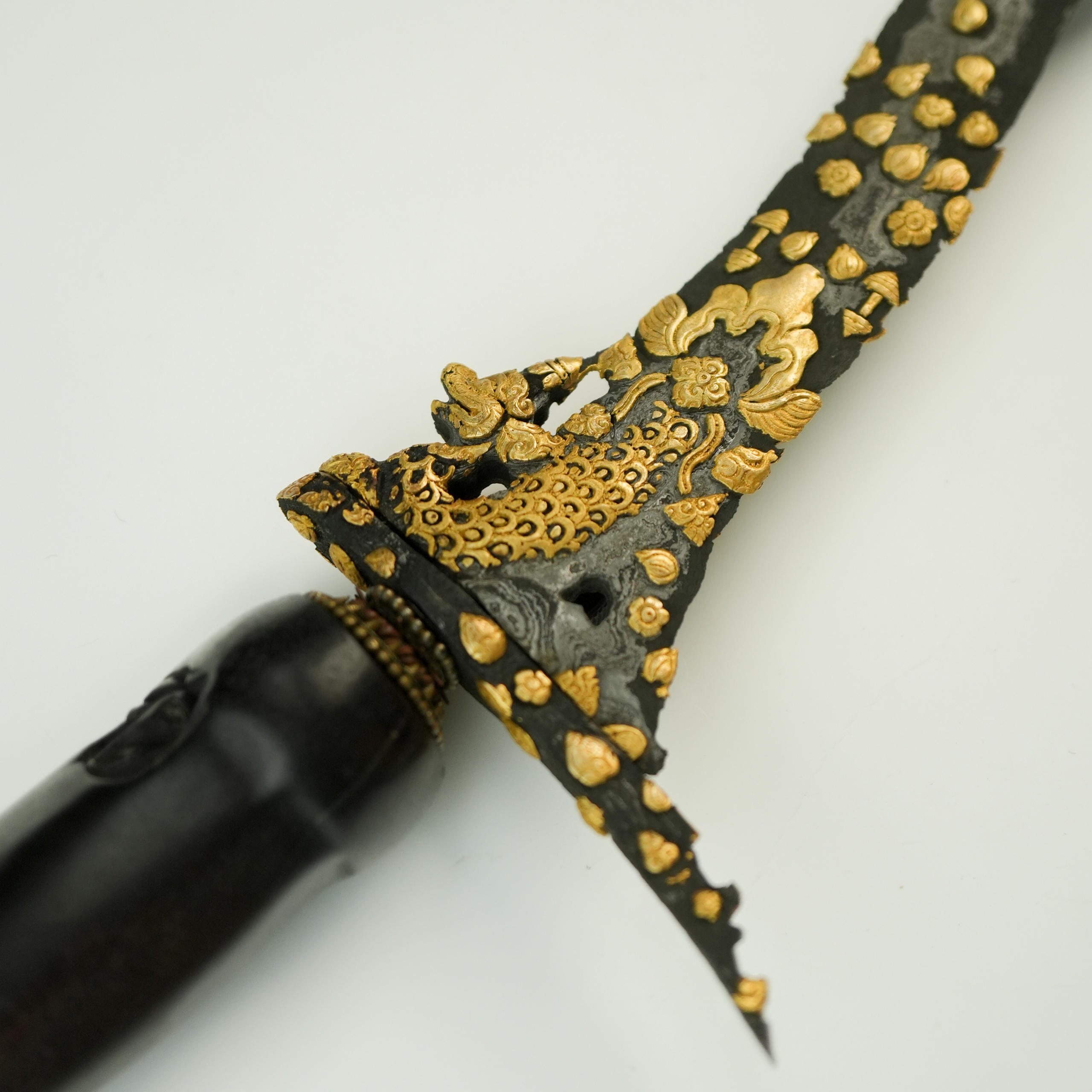 Keris Naga Bongkokan Kinatah Emas