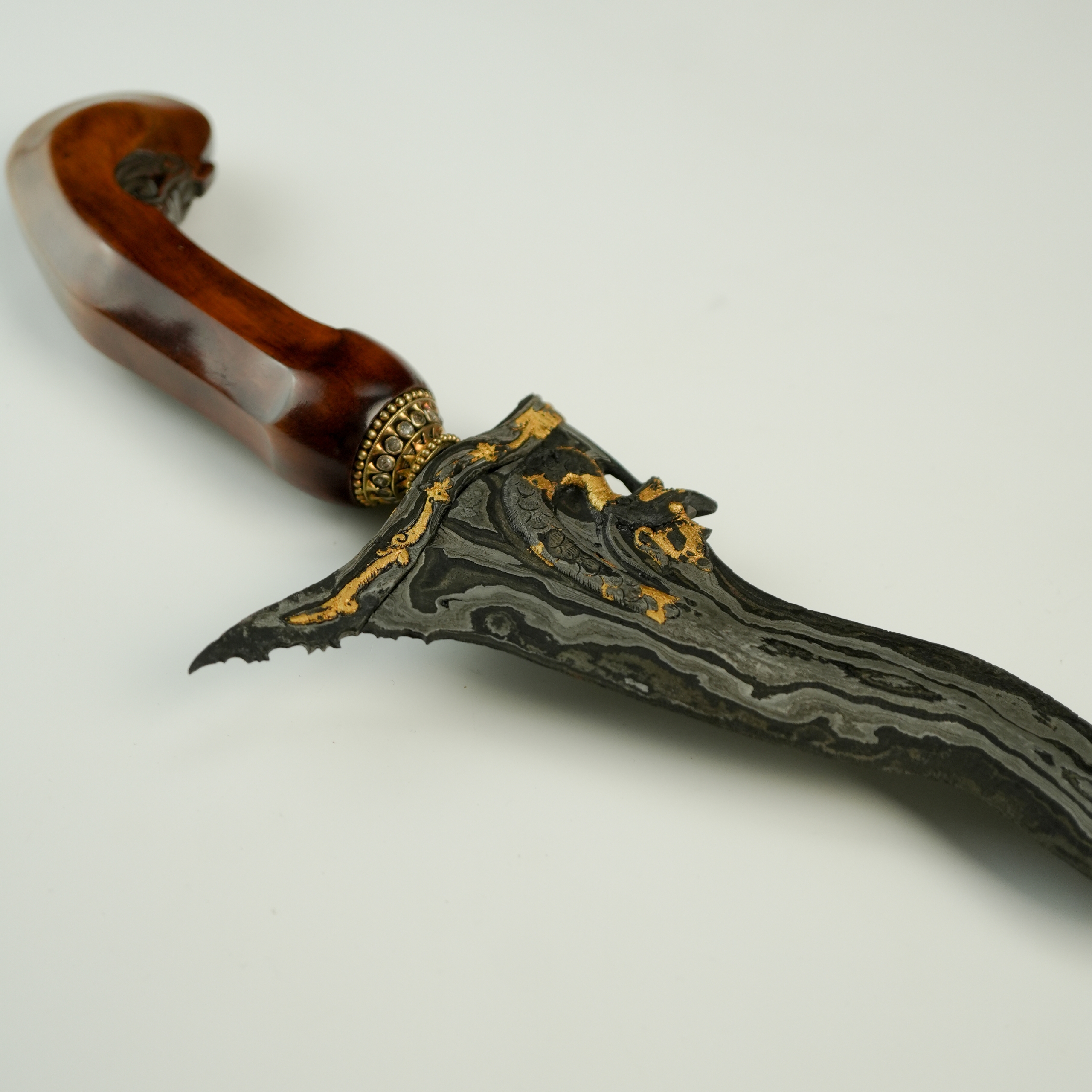 Keris Nogo Siluman Kinatah Emas Madura Sepuh