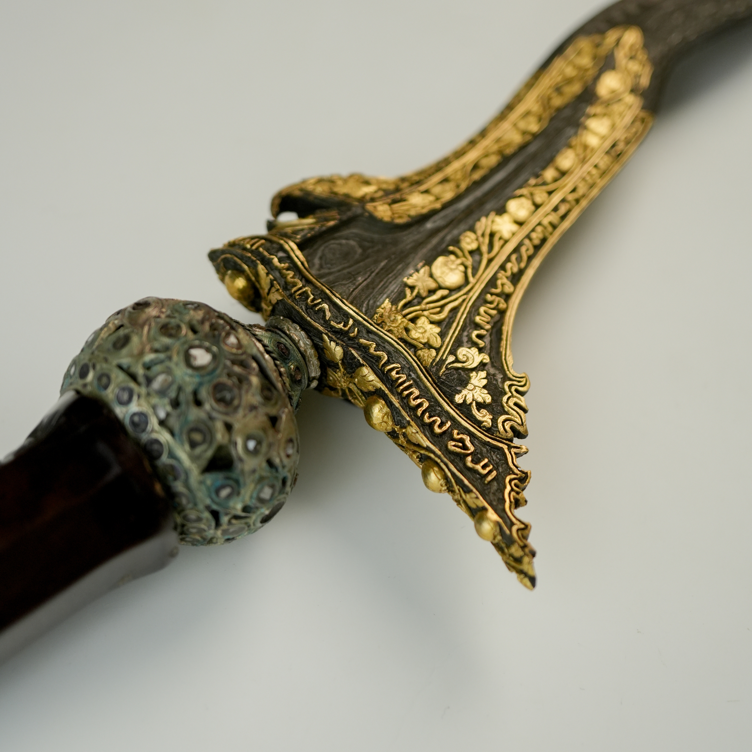 Keris Panimbal Kinatah Emas Pamor Untu Walang