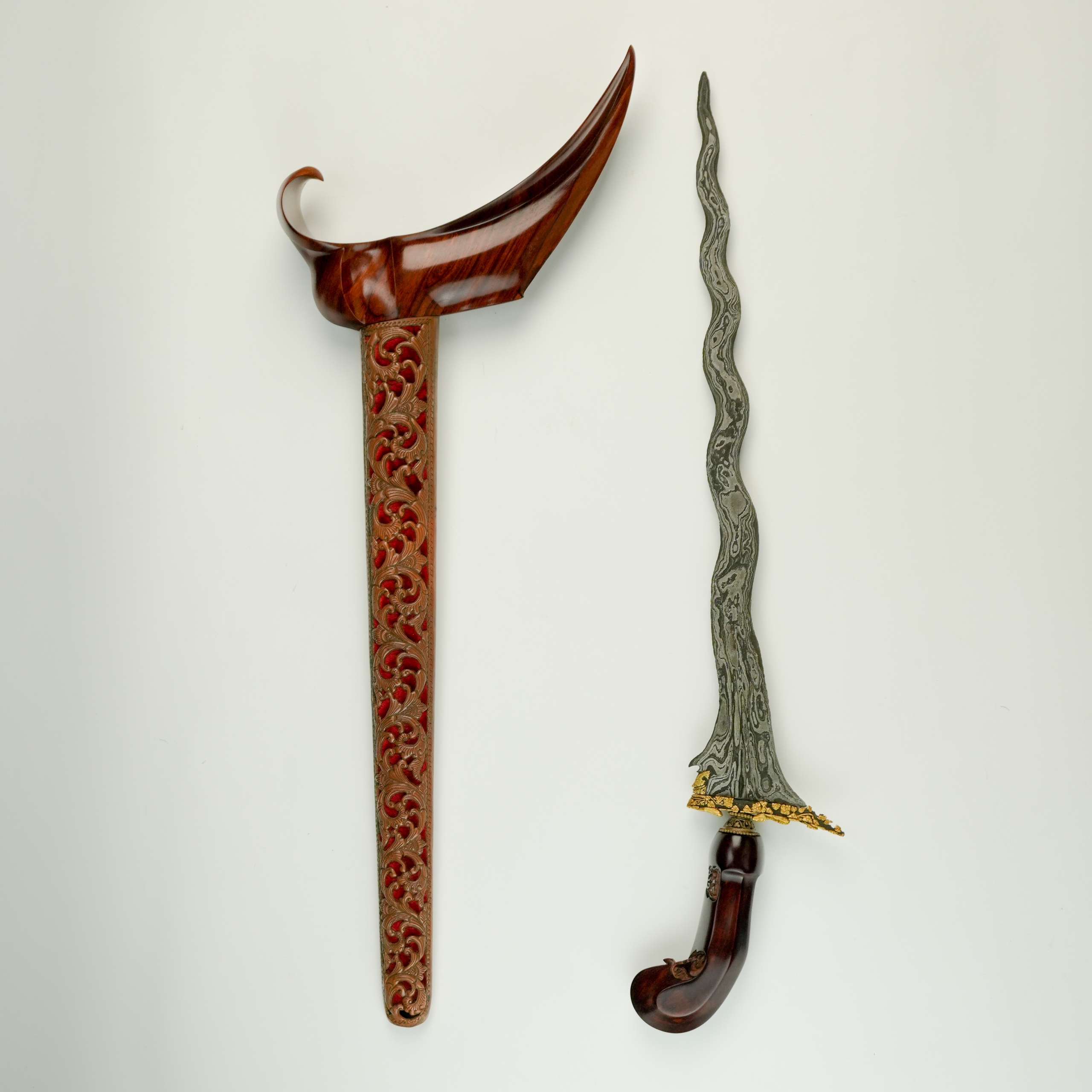 Keris Sengkelat Corok Kinatah Emas
