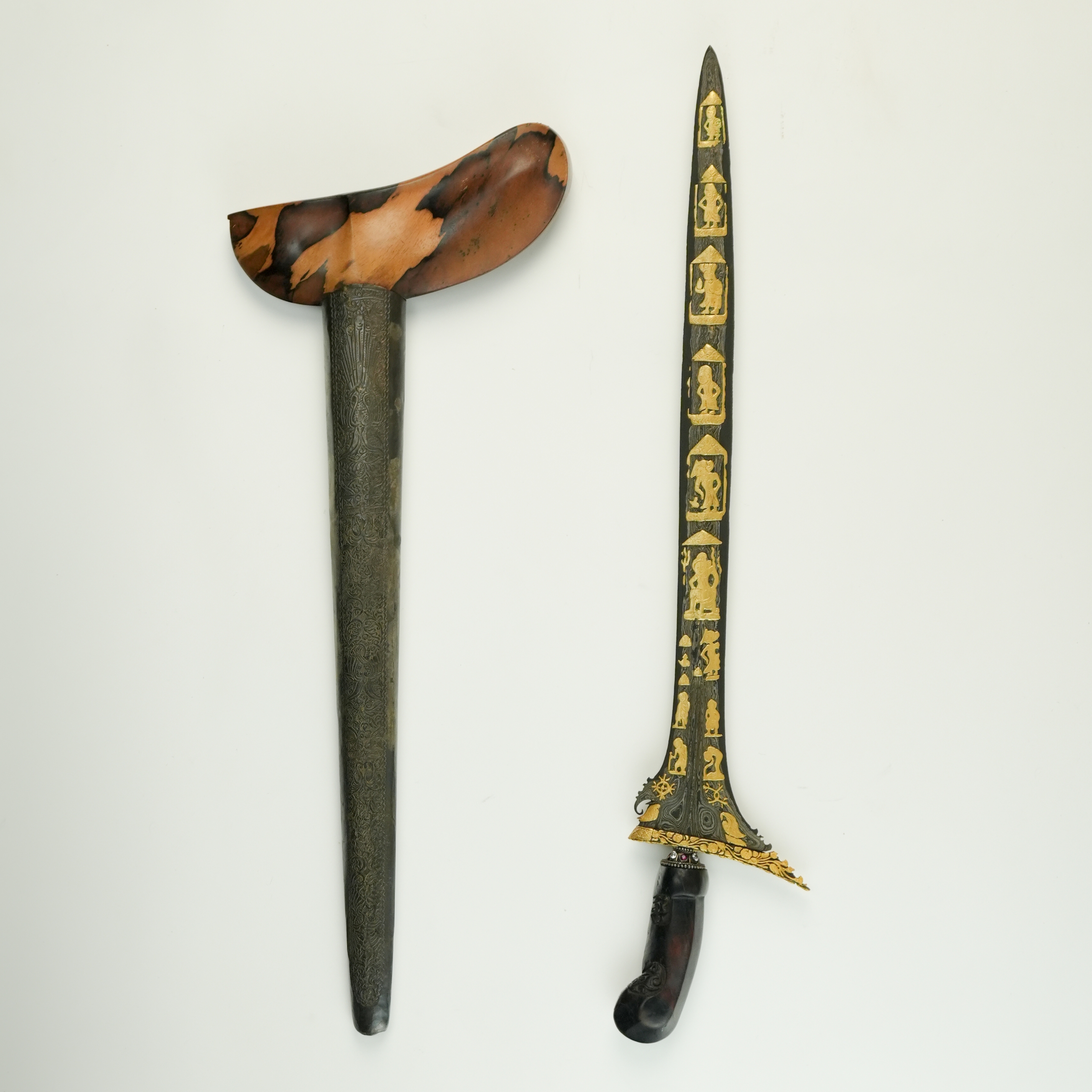 Keris Sinom Robyong Kinatah Emas