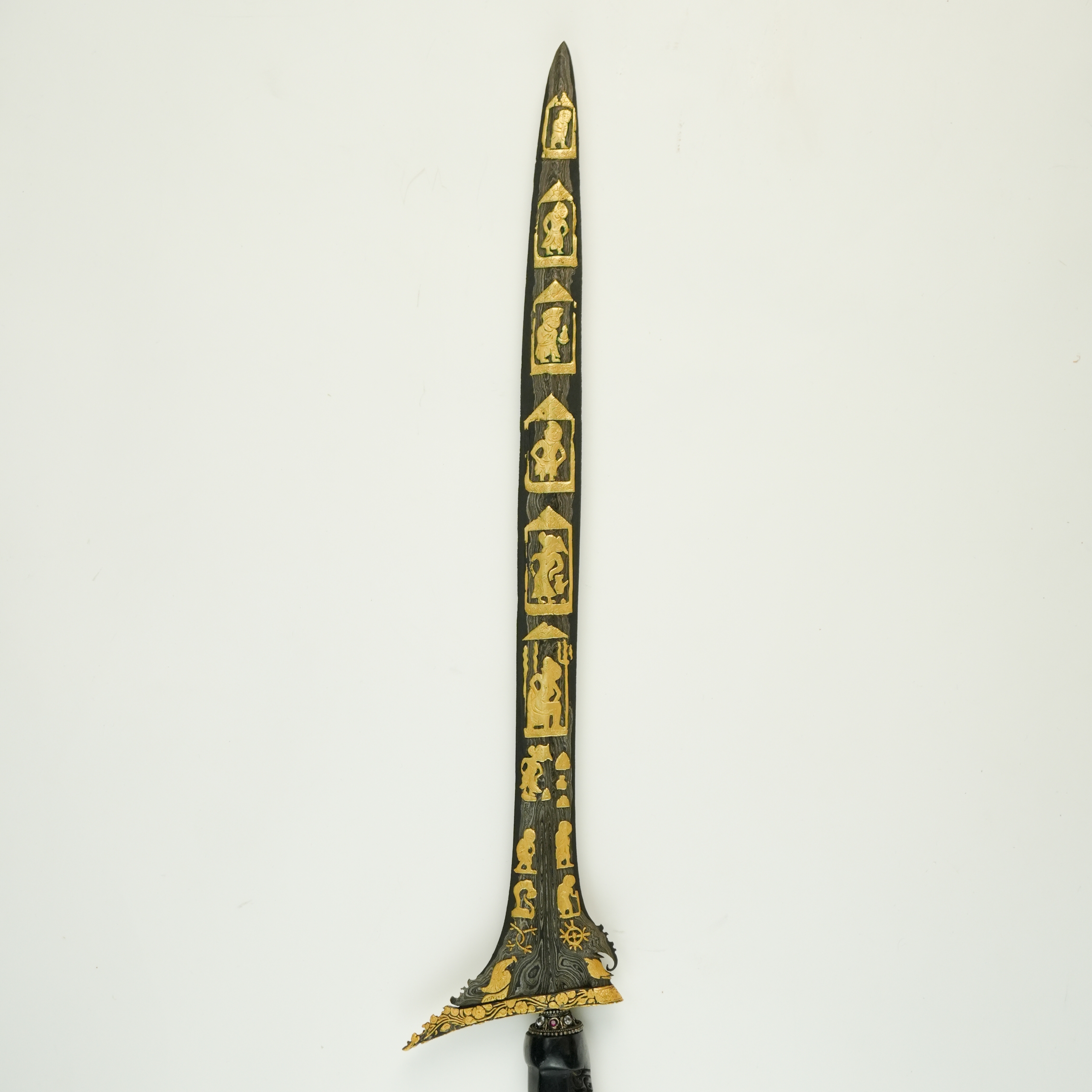 Keris Sinom Robyong Kinatah Emas