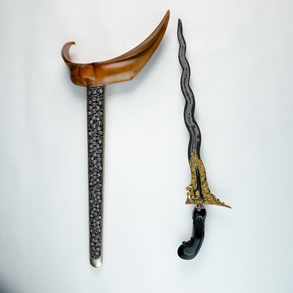 Keris Singo Barong Luk 11 Kinatah Emas