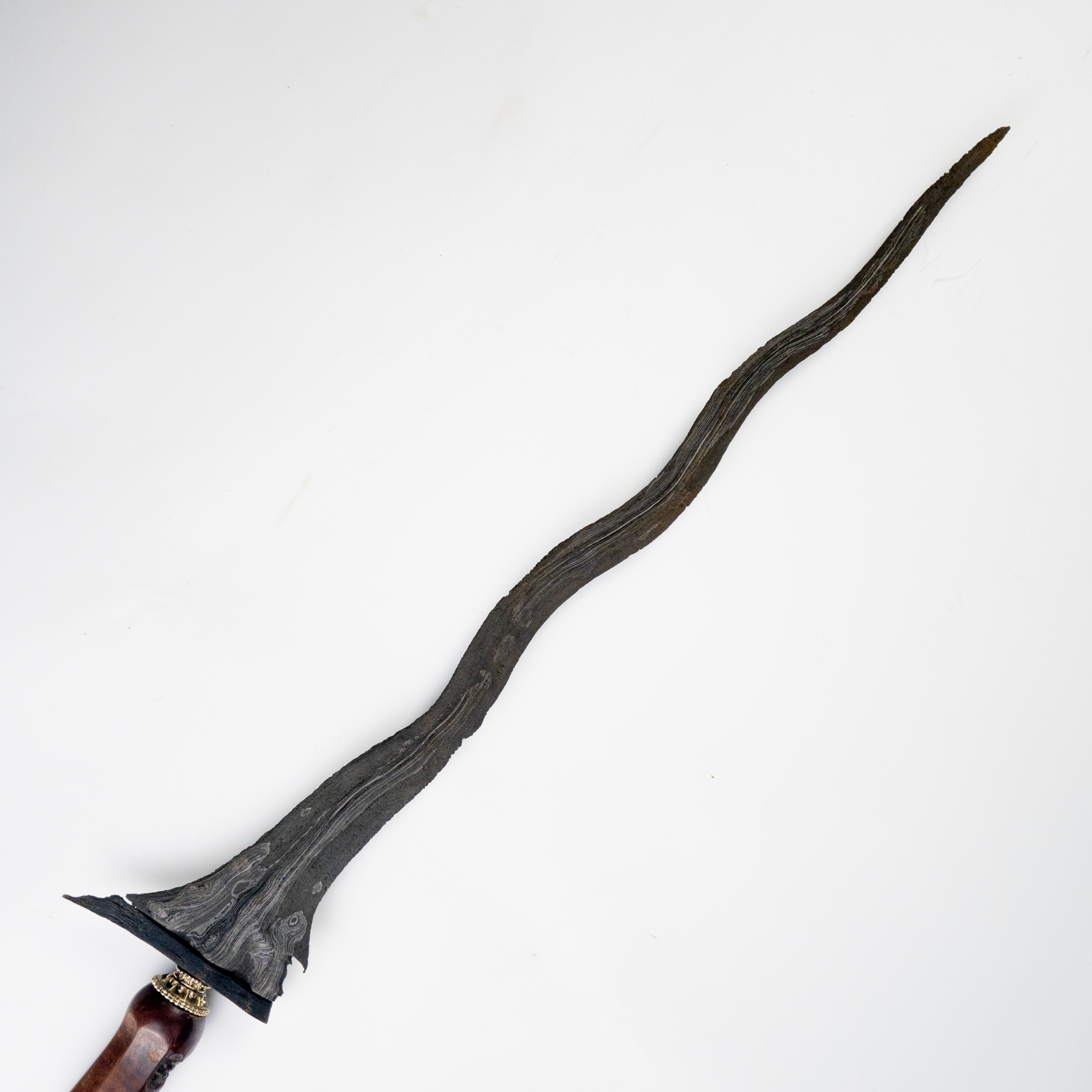 Keris Kidang Soka Luk 7 Pamor Adeg Rambut