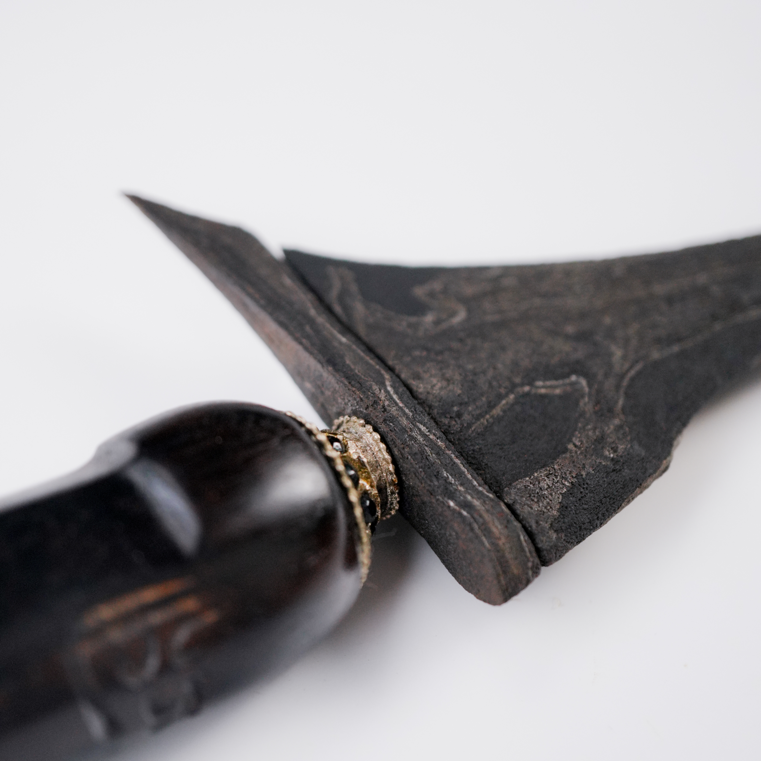 Keris Tilam Upih Pamor Kulit Semangka Sepuh