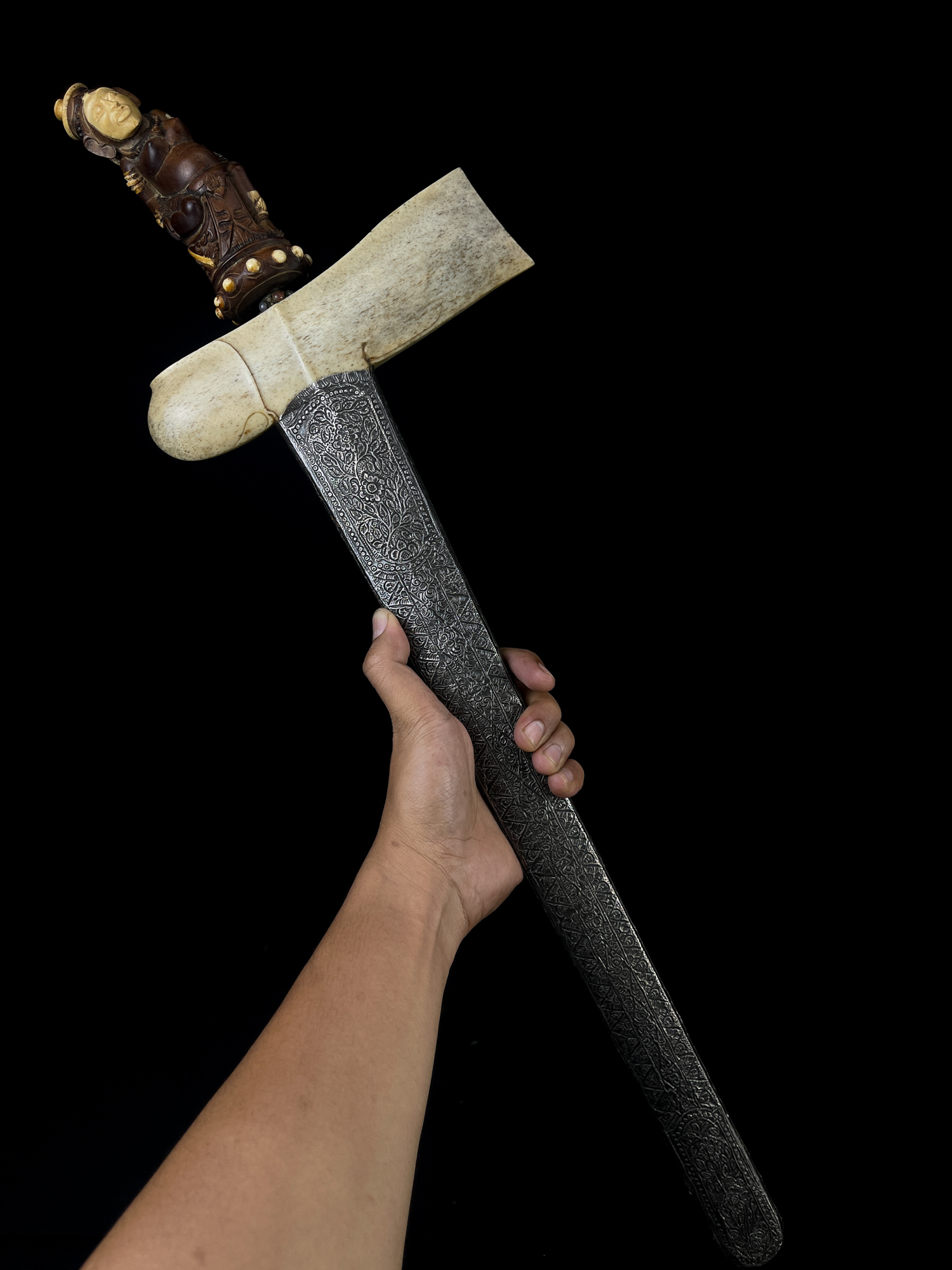 Keris Pusaka Bali Sempane Ganje Iras Pamor Buntel Mayit