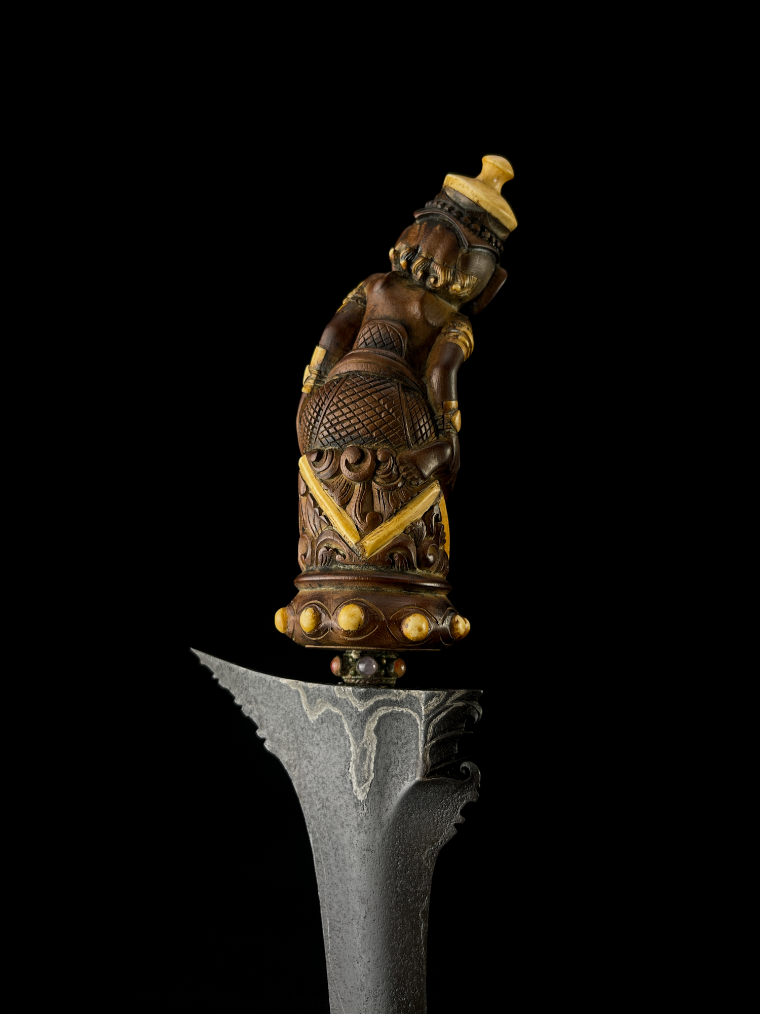 Keris Pusaka Bali Sempane Ganje Iras Pamor Buntel Mayit