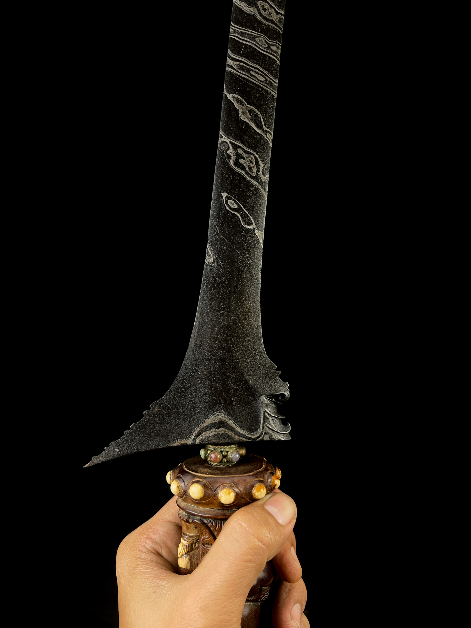 Keris Pusaka Bali Sempane Ganje Iras Pamor Buntel Mayit