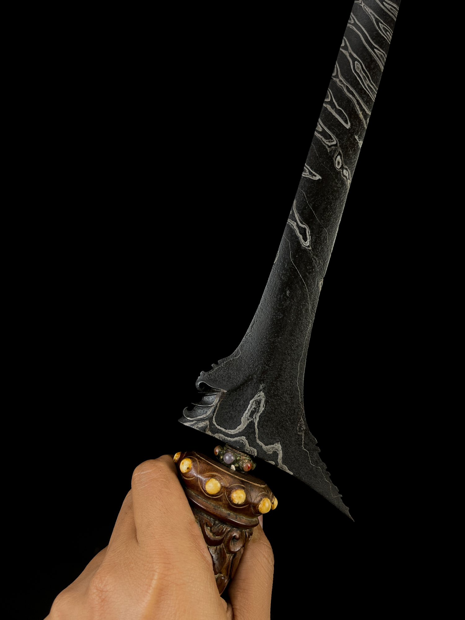 Keris Pusaka Bali Sempane Ganje Iras Pamor Buntel Mayit