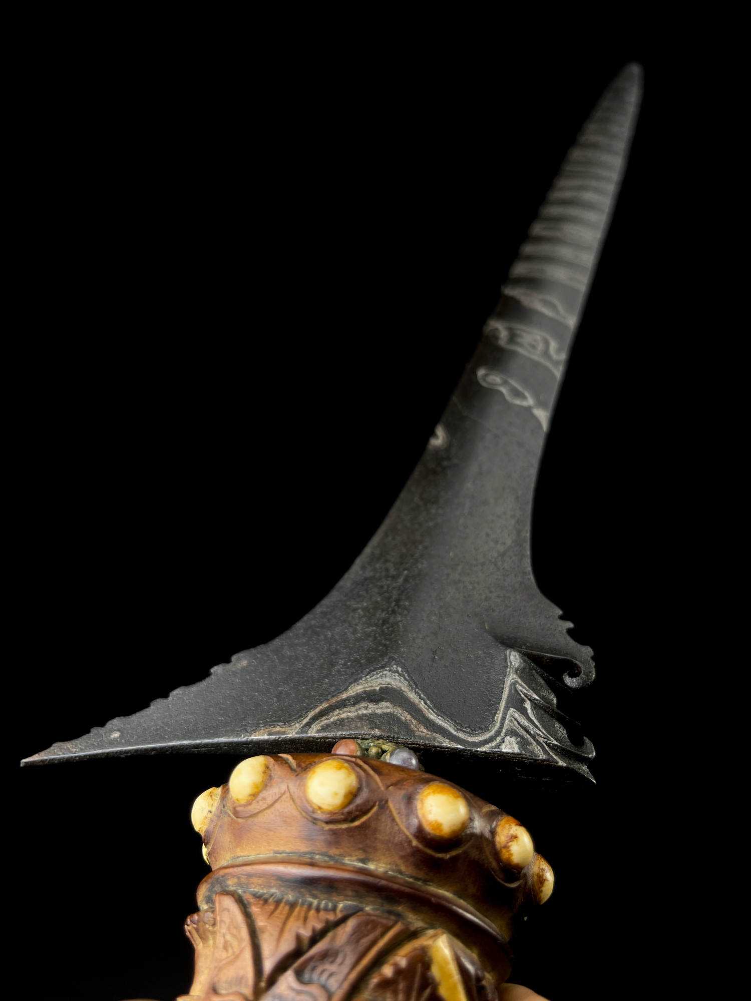 Keris Pusaka Bali Sempane Ganje Iras Pamor Buntel Mayit