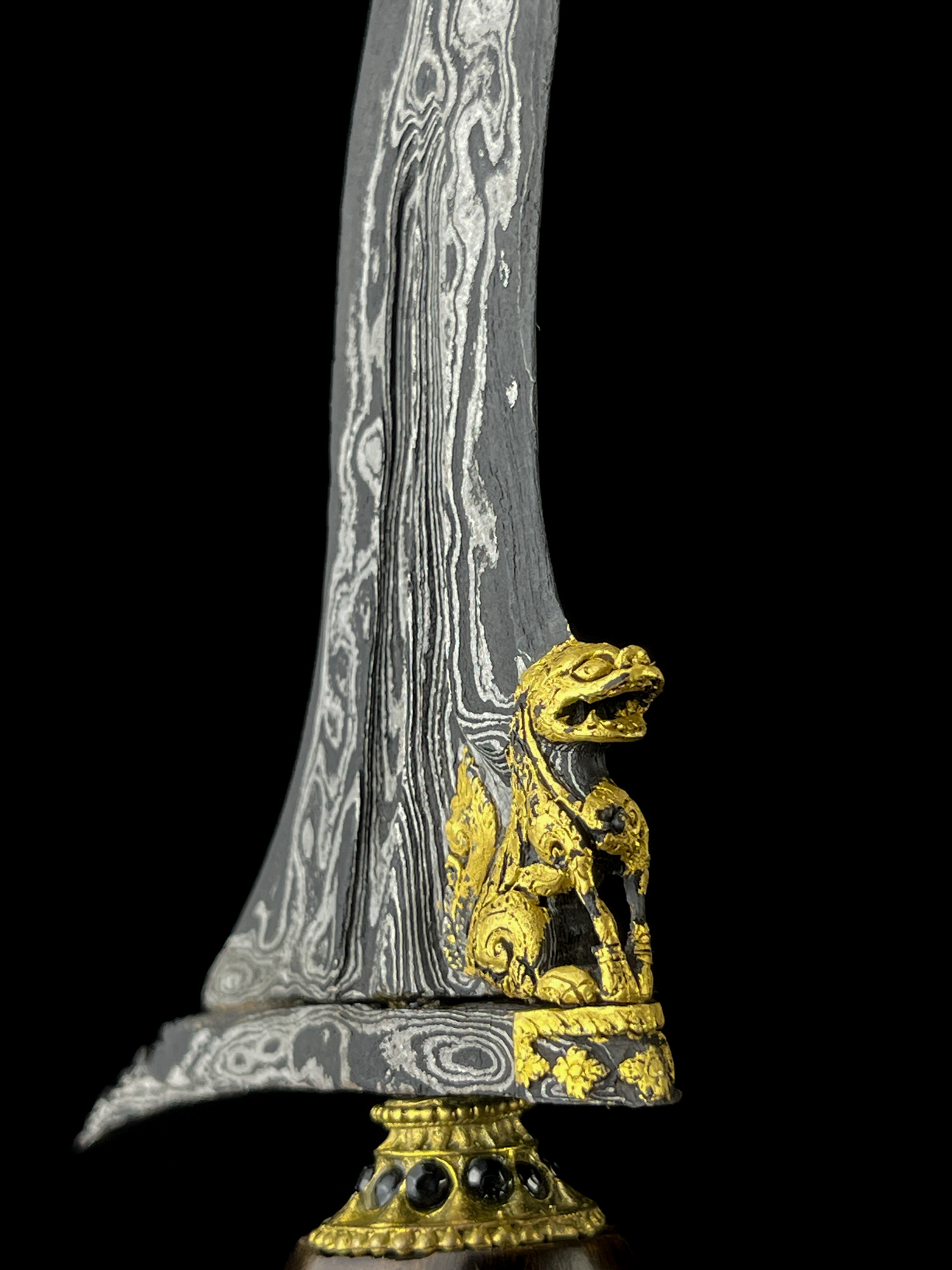 Keris Pusaka Singo Barong Luk 11 Tinatah Emas Mataram Sultan Agung