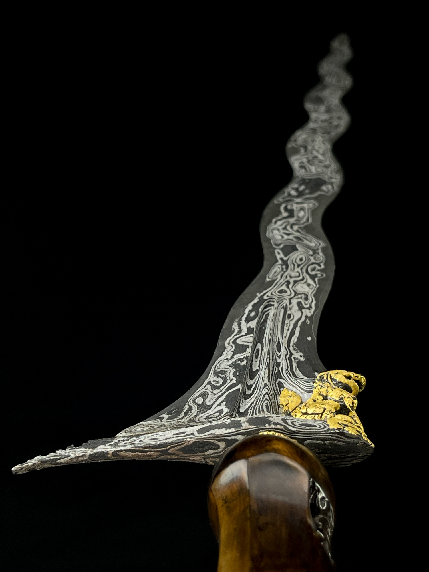 Keris Pusaka Singo Barong Luk 11 Tinatah Emas Mataram Sultan Agung