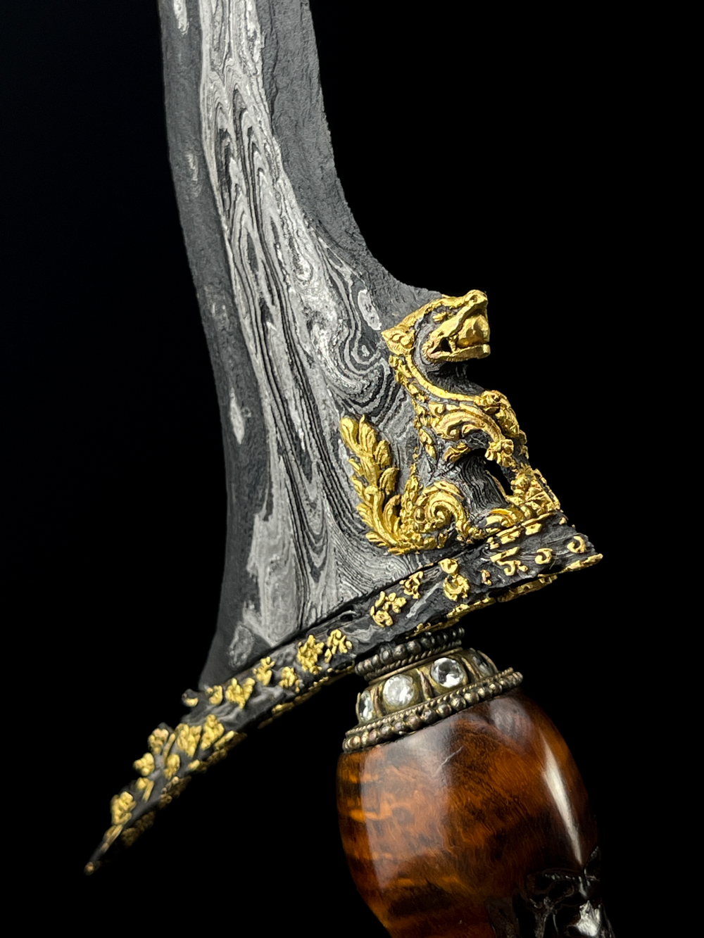 Keris Singo Barong Luk 13 Mataram Senopaten Kinatah Emas