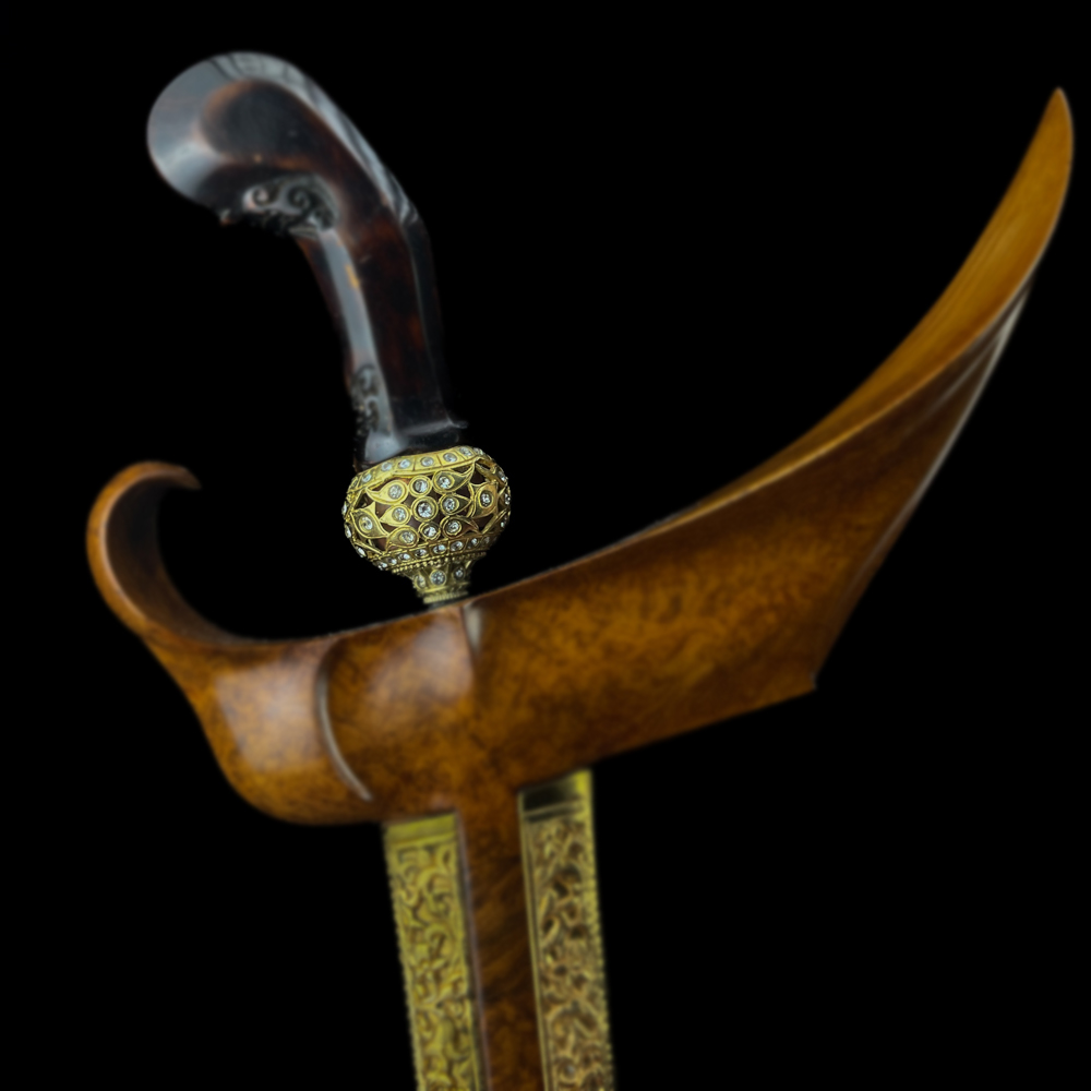 Selut Mendak Keris Model Kendhit Warna Emas