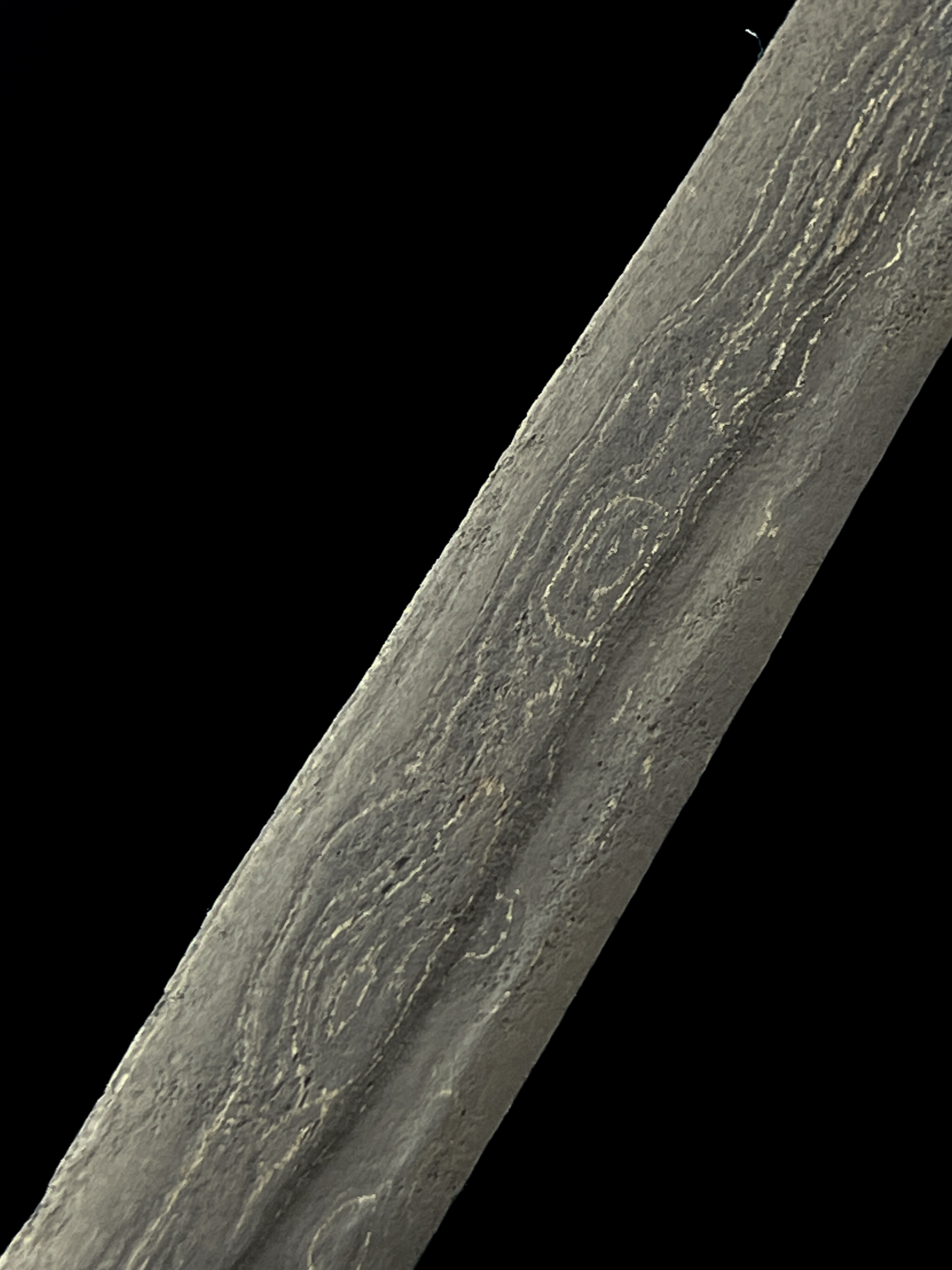 Keris Kebo Dungkul Pamor Batu Lapak