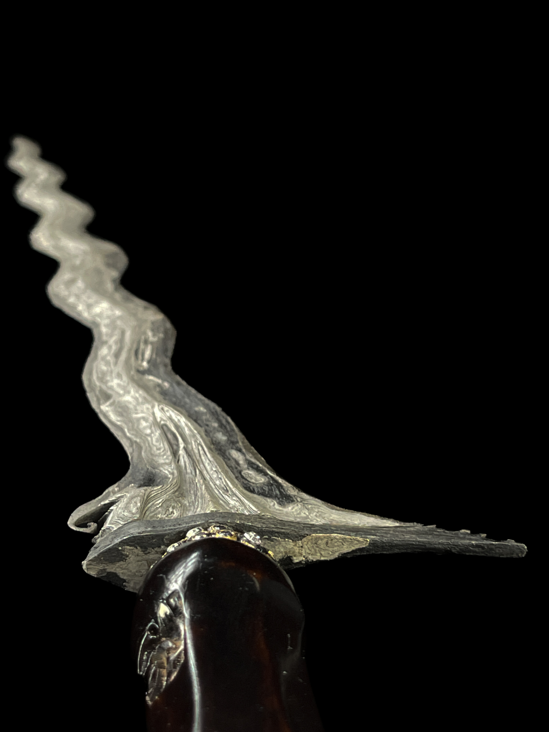 Keris Sabuk Inten Mataram Senopaten Pamor Meteorit Akhodiyat