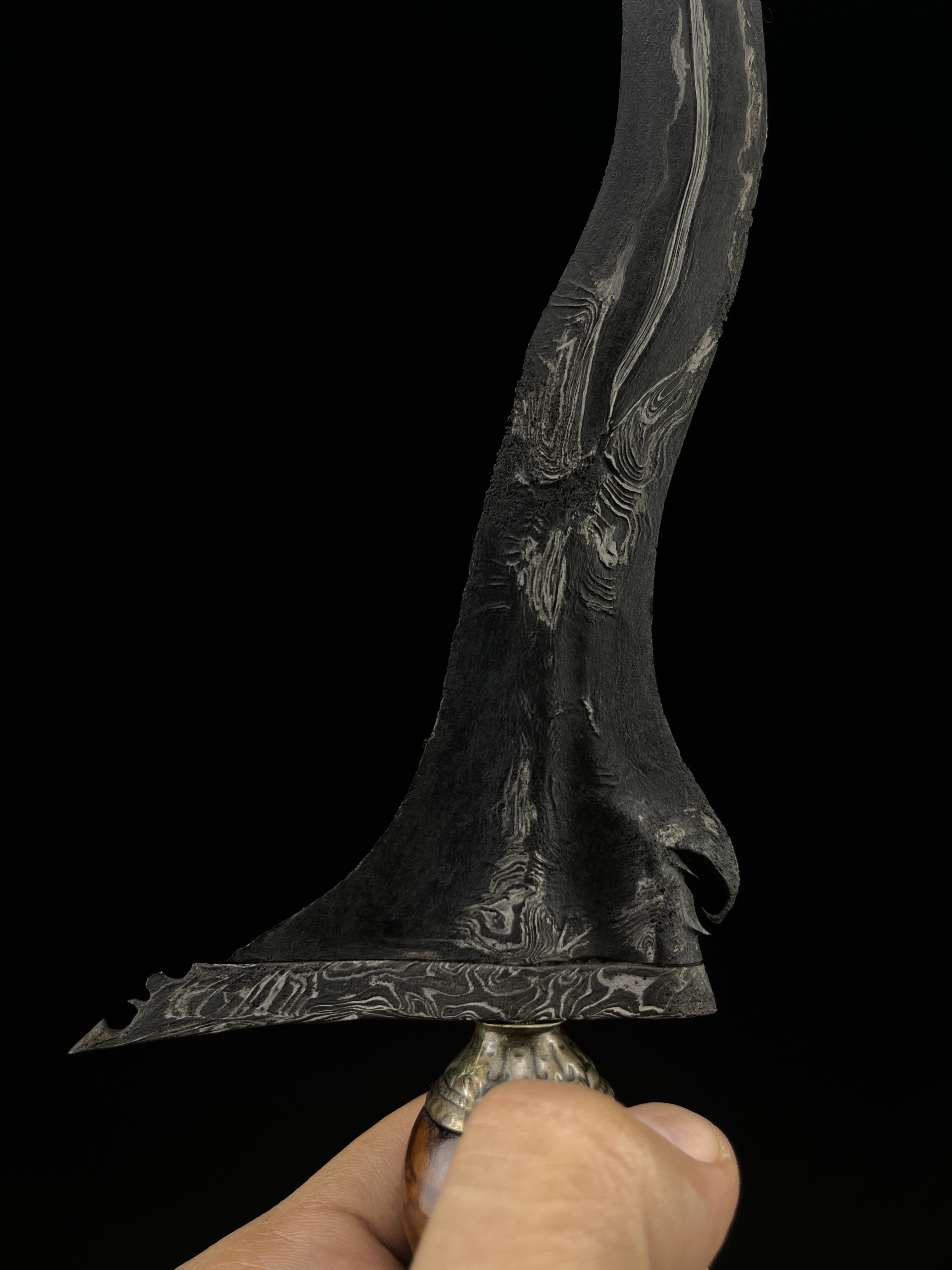 Keris Majapahit Carang Soka Pamor Lar Gangsir Tejo Kinurung