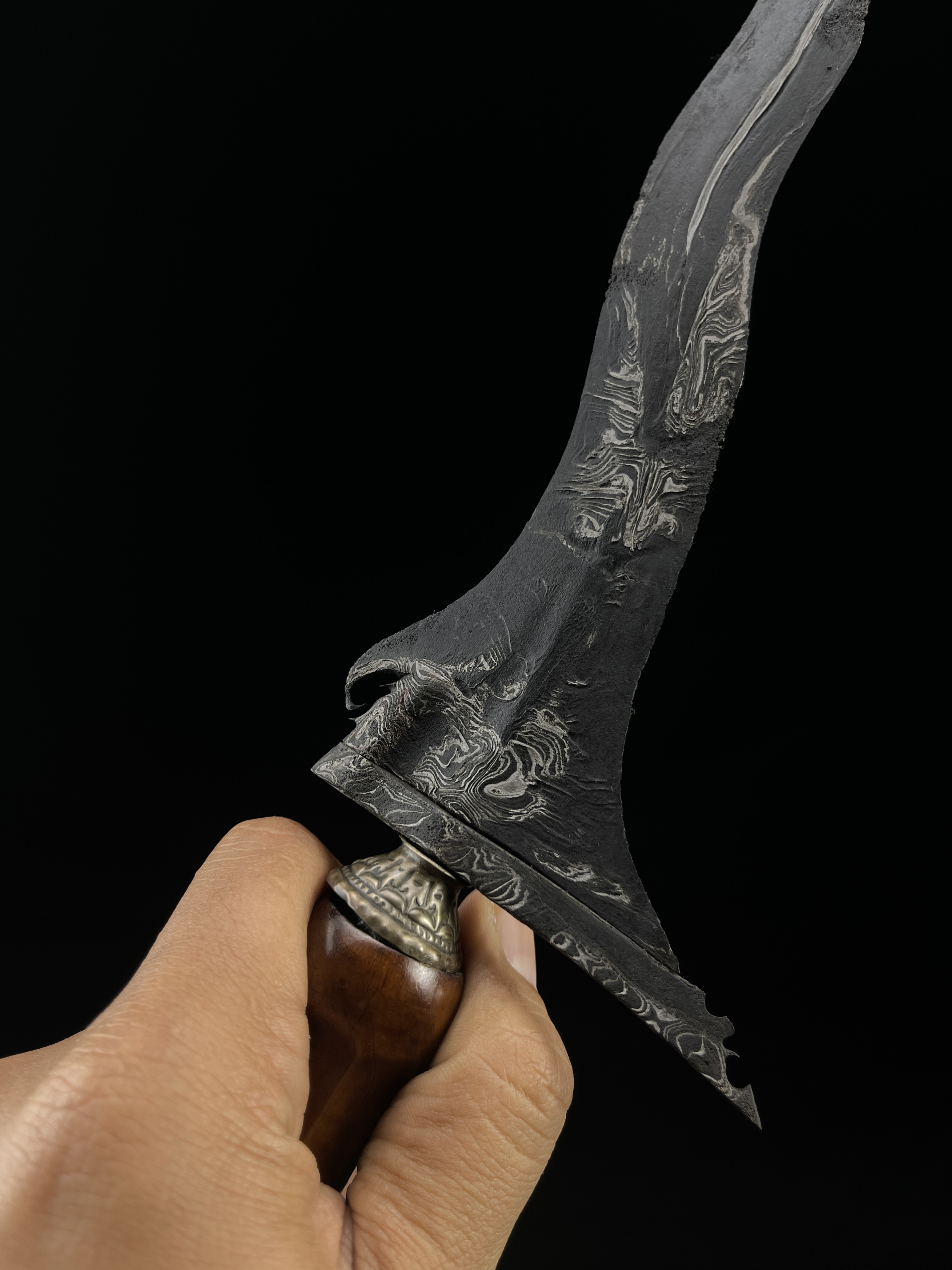 Keris Majapahit Carang Soka Pamor Lar Gangsir Tejo Kinurung