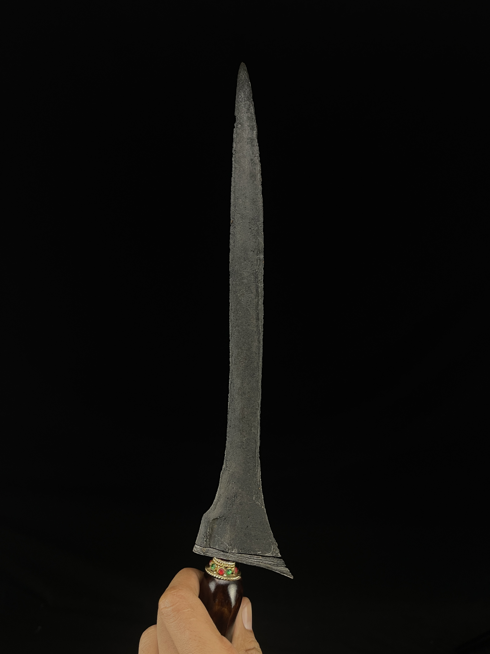 Keris Brojol Pamor Keleng Tangguh Pajajaran Sepuh