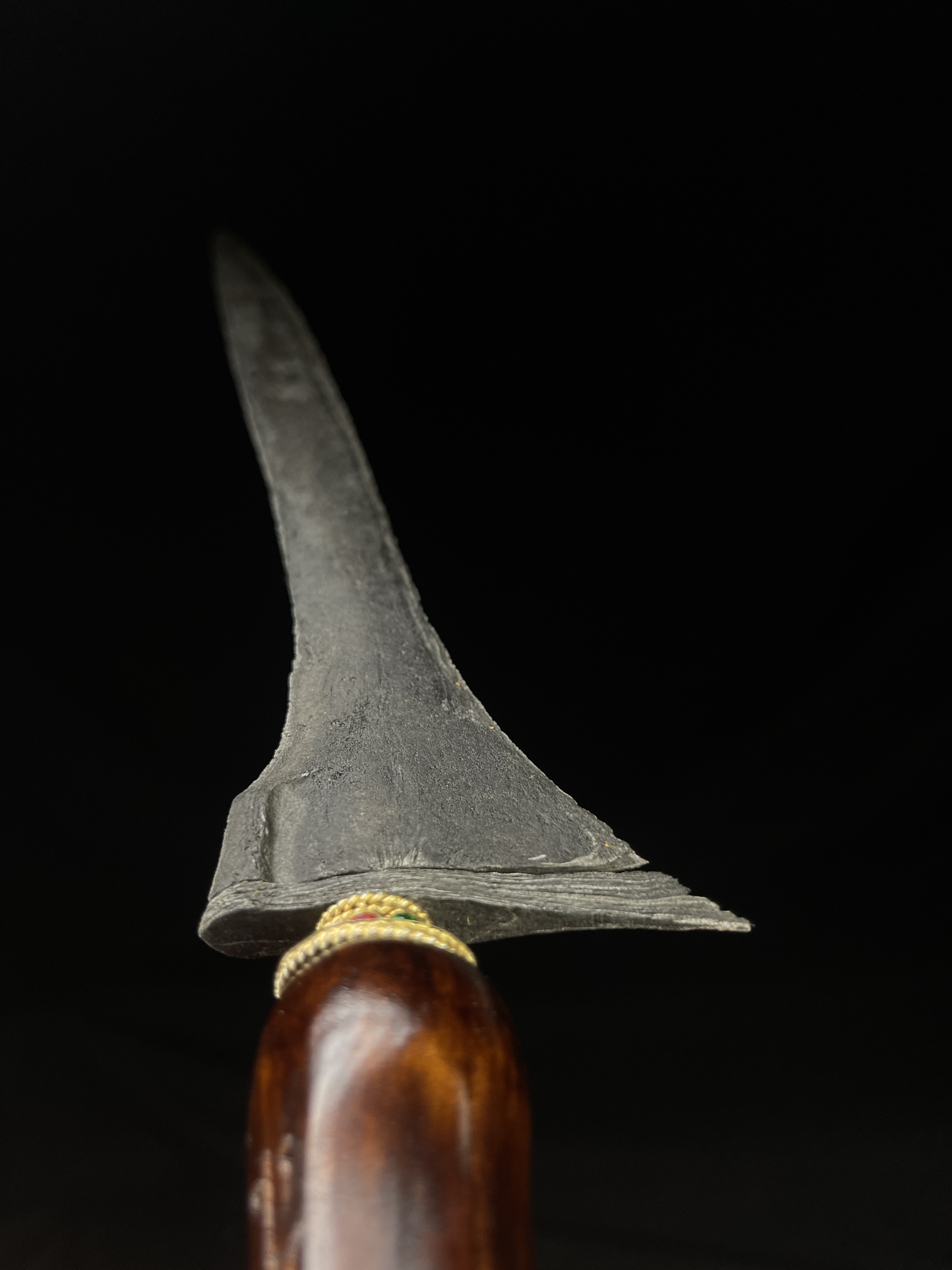 Keris Brojol Pamor Keleng Tangguh Pajajaran Sepuh