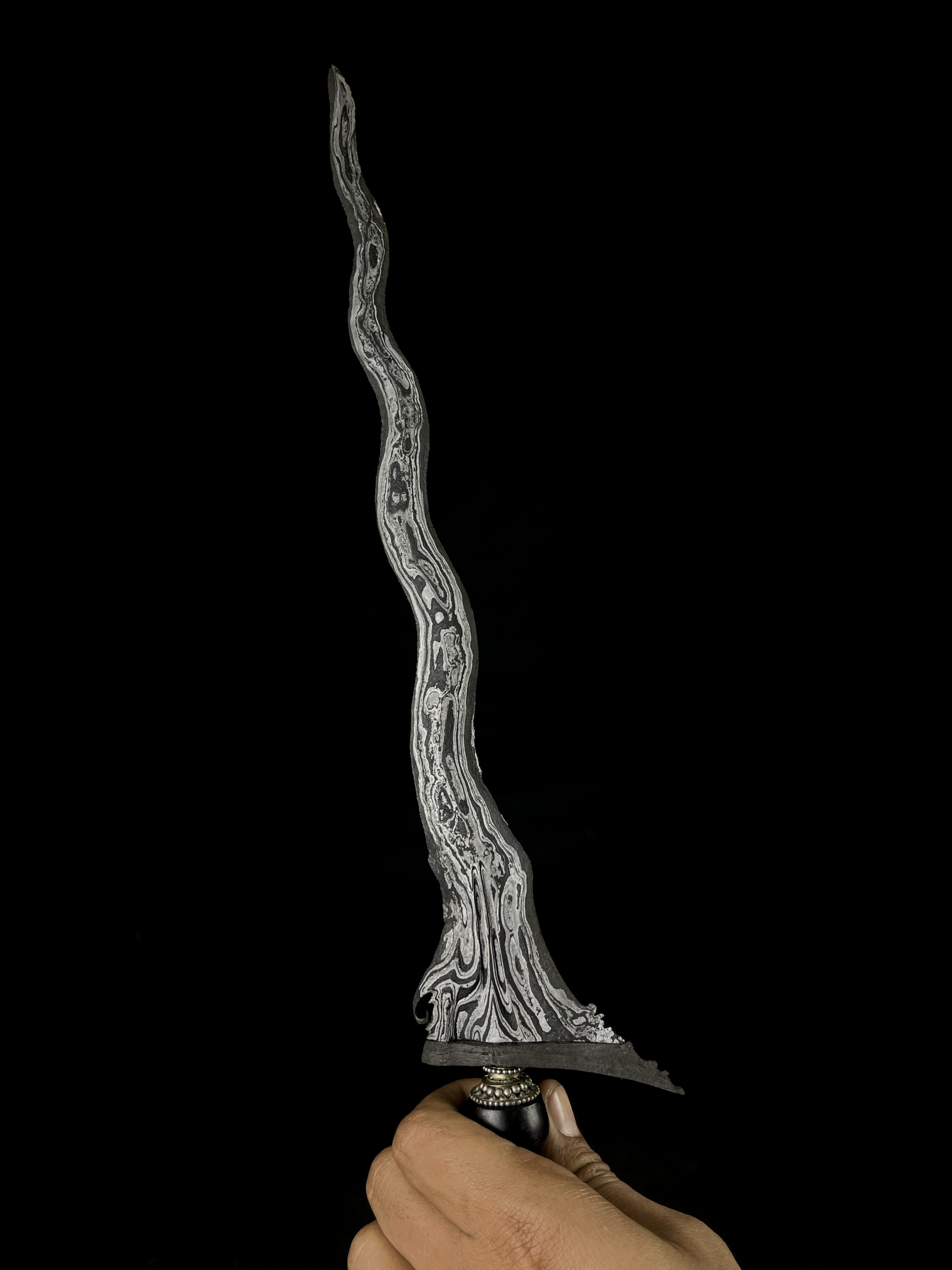 Keris Pudhak Panimbal Luk 9 Pamor Wengkon Isen
