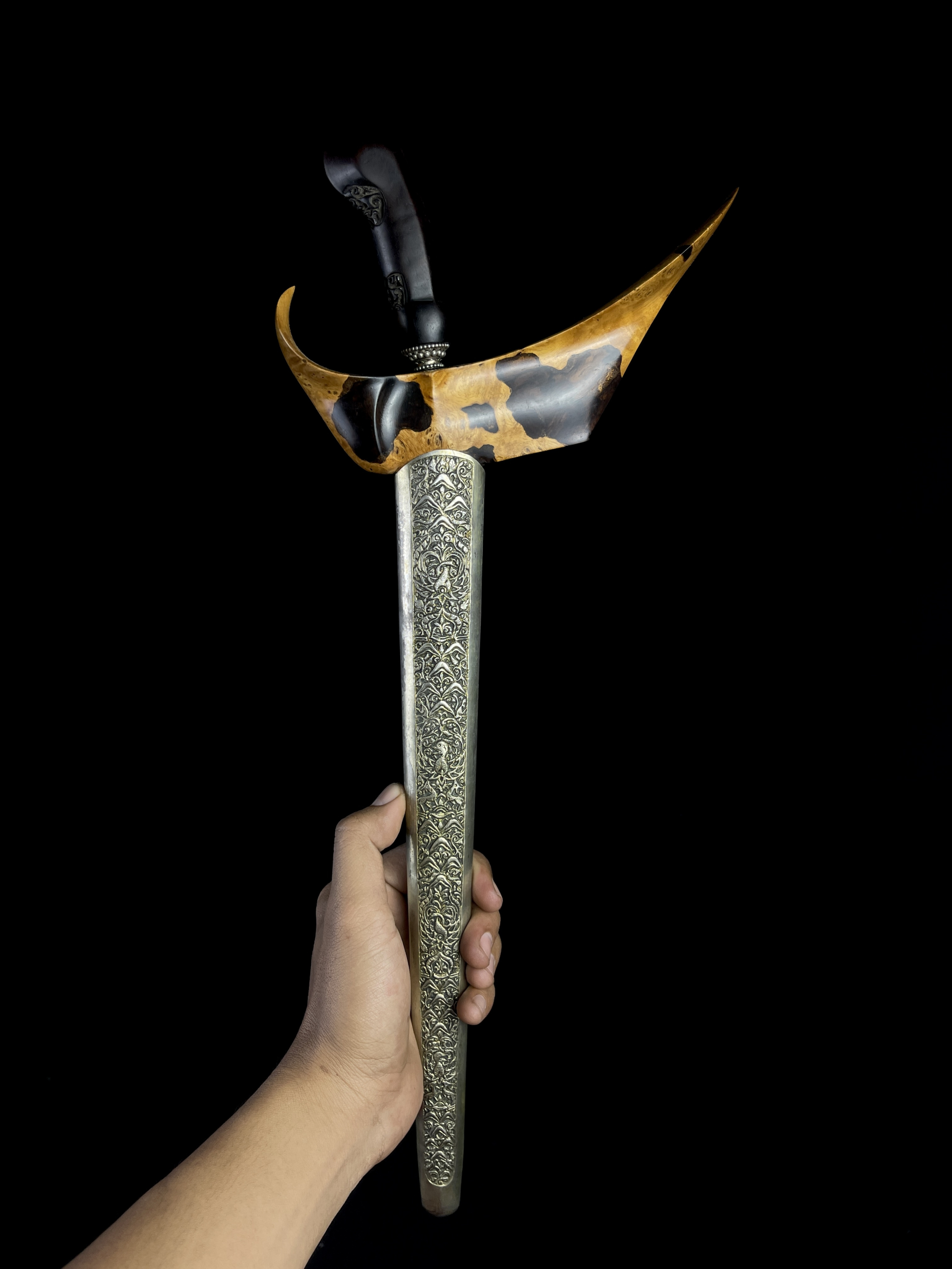 Keris Pudhak Panimbal Luk 9 Pamor Wengkon Isen