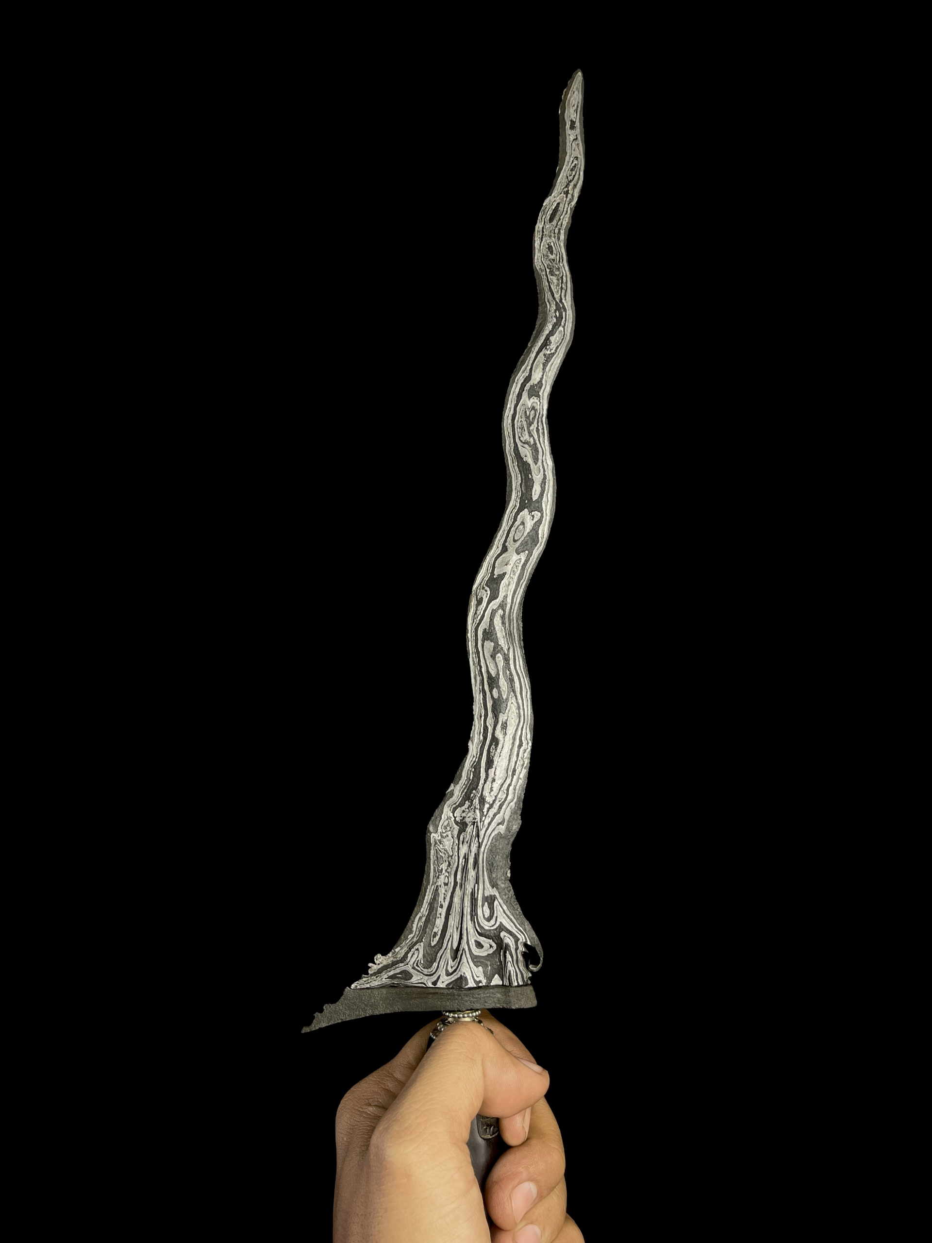 Keris Pudhak Panimbal Luk 9 Pamor Wengkon Isen