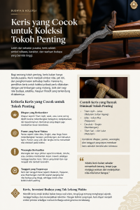 Keris yang Cocok untuk Koleksi Tokoh Penting