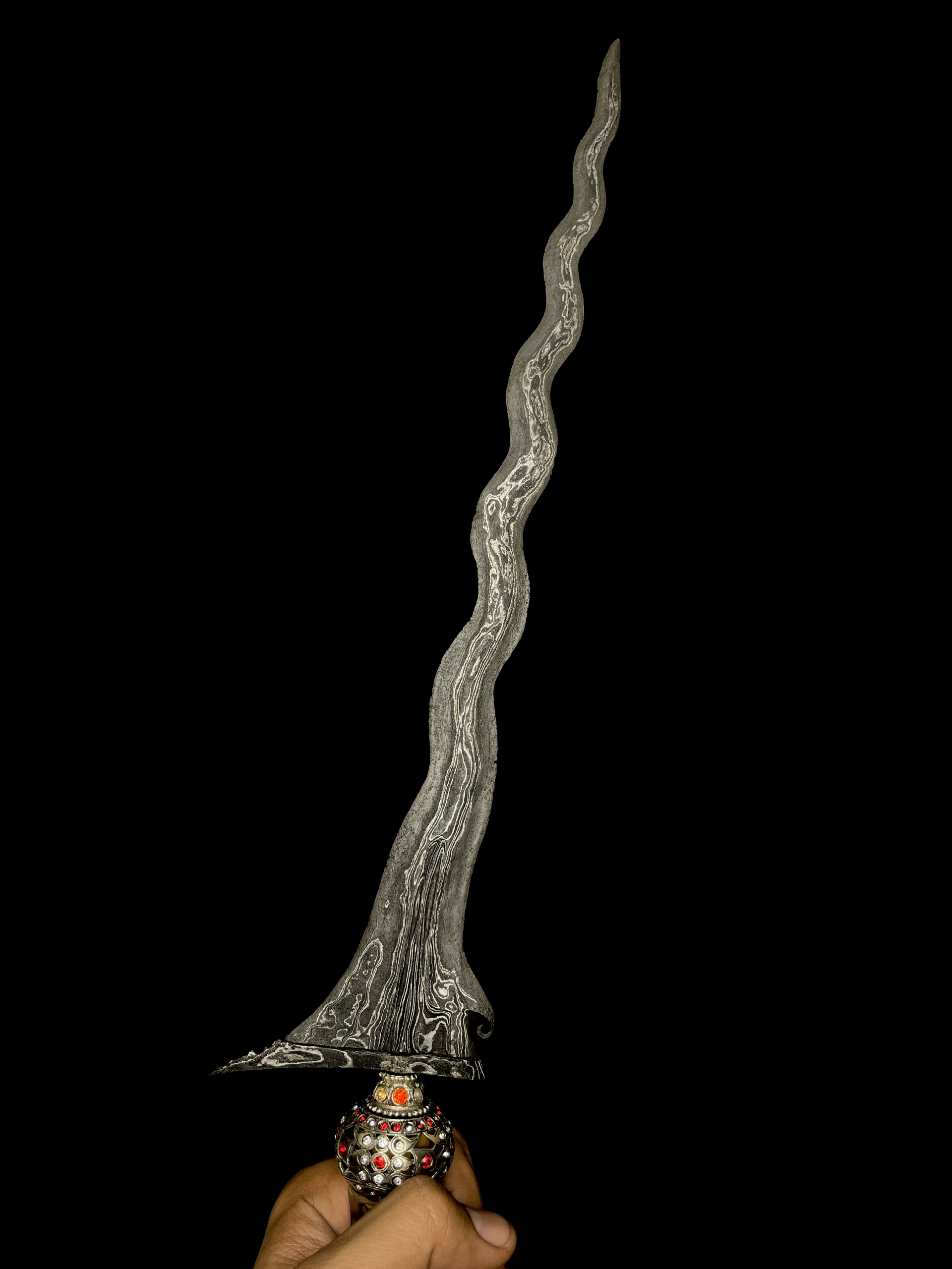 Keris Sengkelat Pamor Wos Wutah Tangguh Mataram