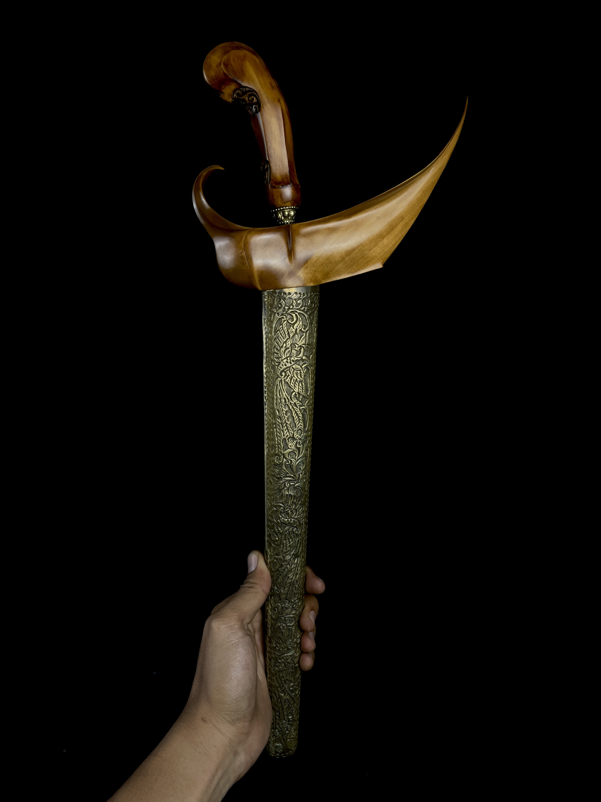 Keris Jalak Sangu Tumpeng Pamor Keleng